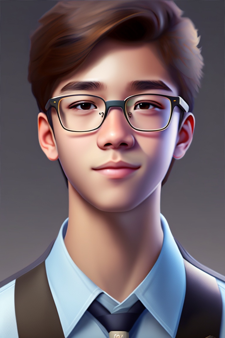 lexica-high-school-boy-with-glasses-hansome
