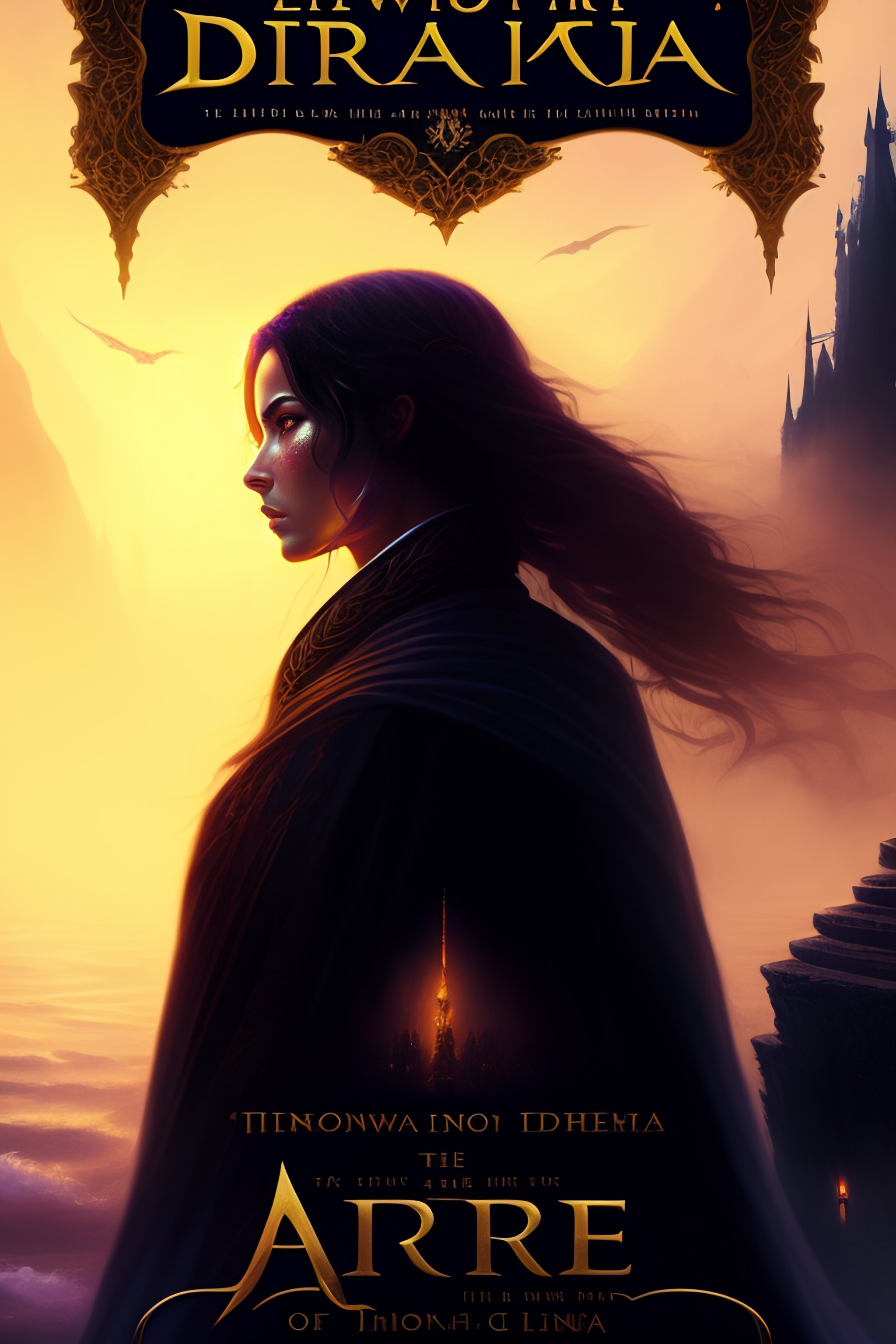 Lexica - Elora, standing in the middle of a ruined city shrouded in fog ...