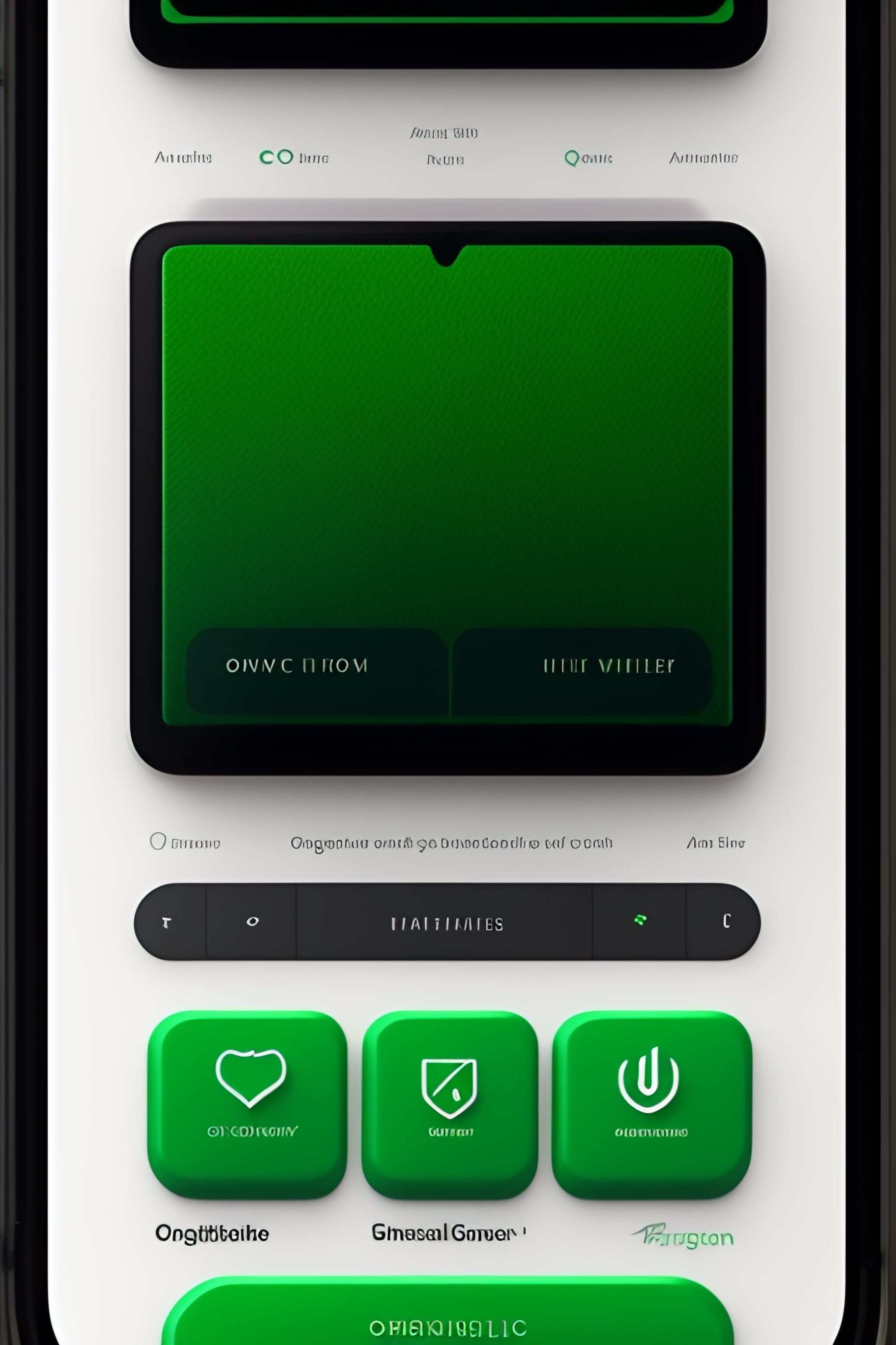 Lexica An Organic User Interface With Dark Green And White Audio