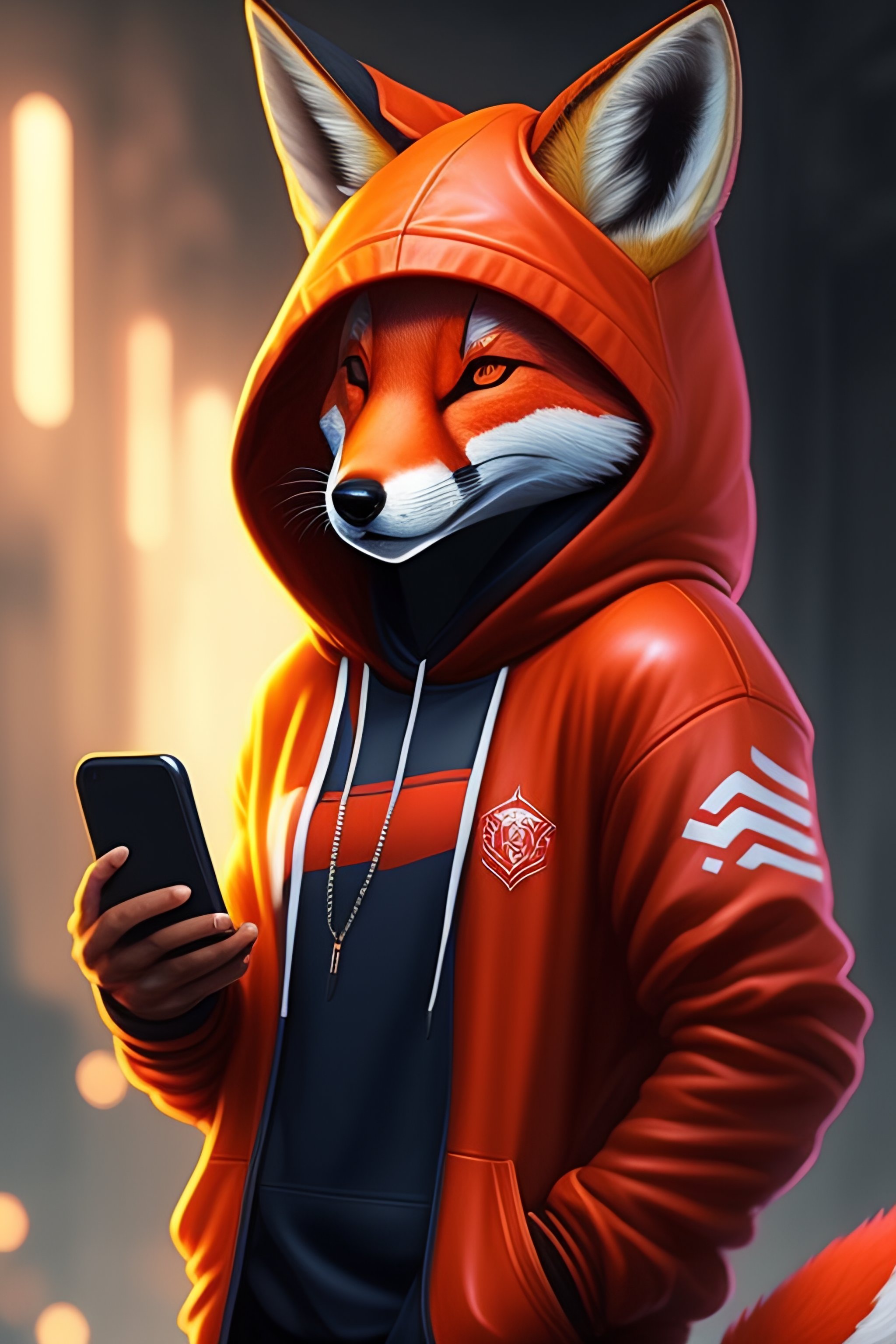 Lexica - A league of legends concept art of an anthropomorphic red fox ...