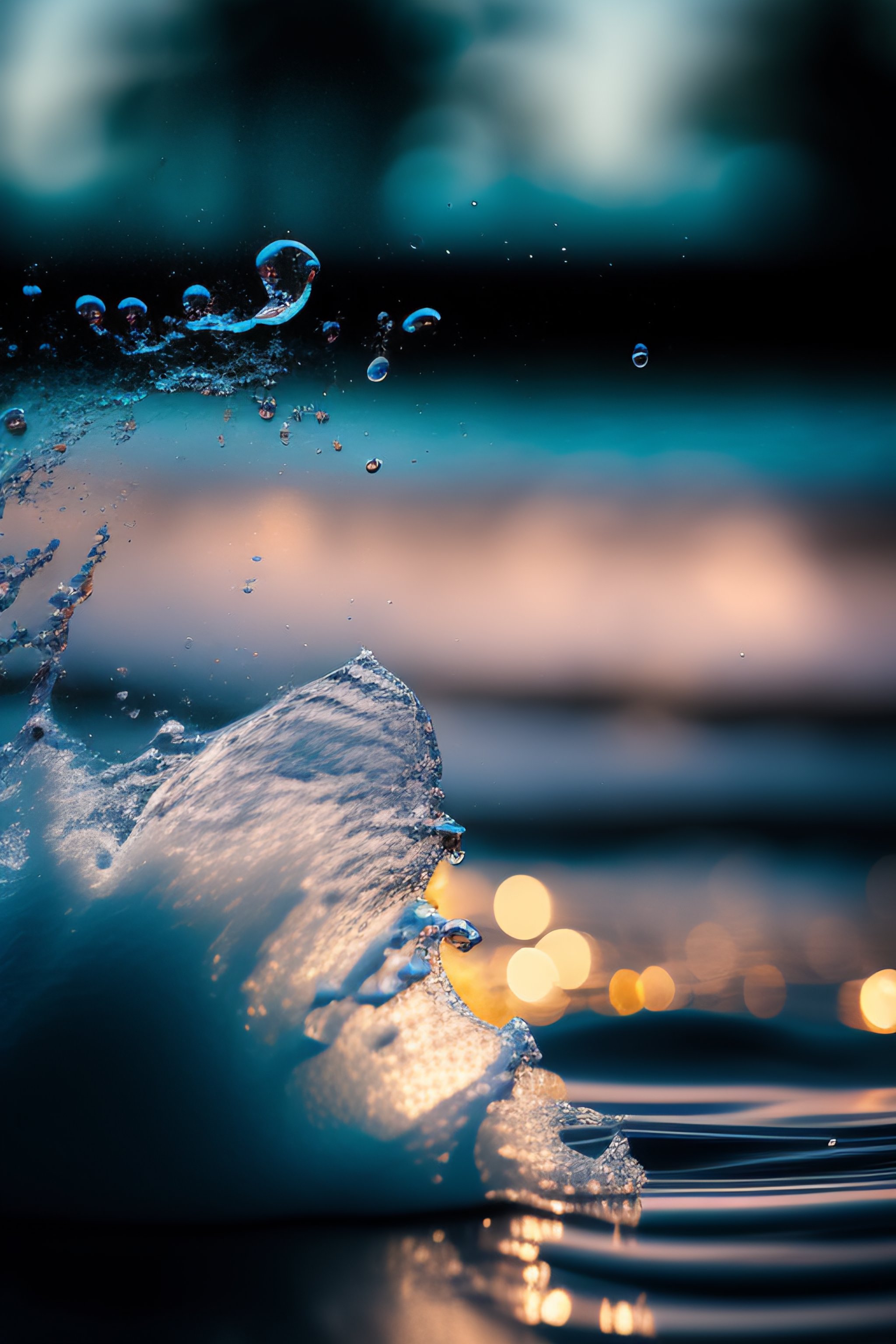 Lexica - Watersplash,photography,dark background,200 mm lens,sharp ...