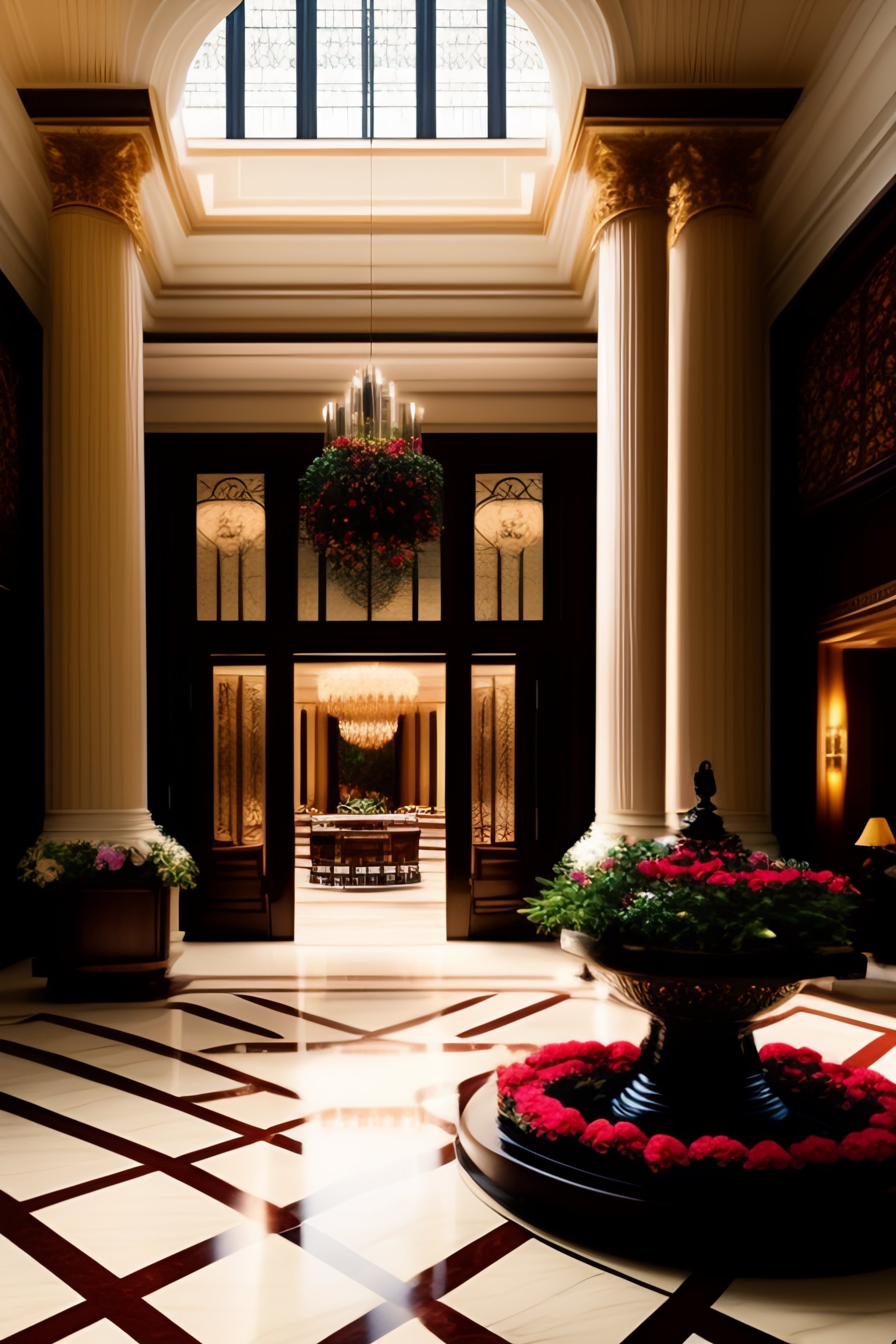 Lexica - The exterior of a beautiful hotel might be adorned with ...