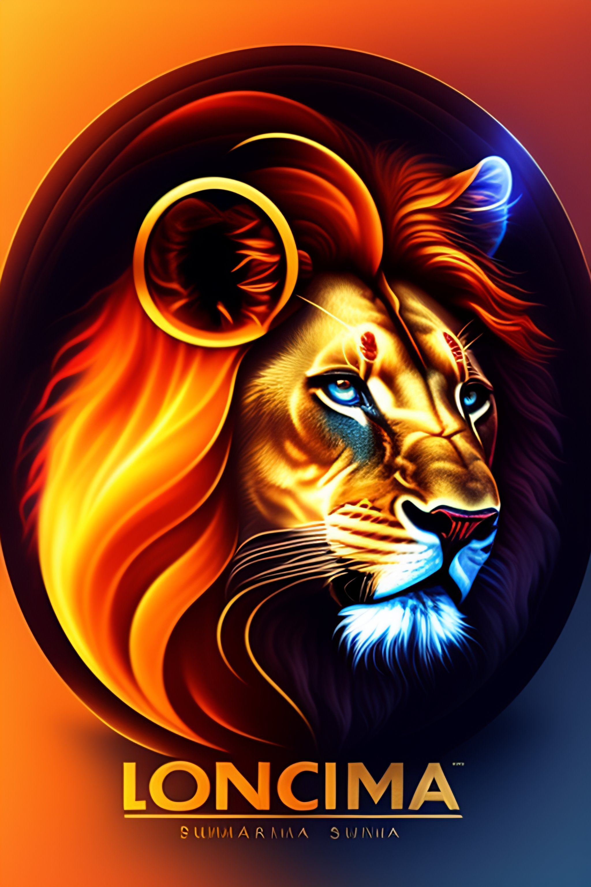 Lexica - Logo stàmina sound inside lion , fire , runes , magical lucky ...