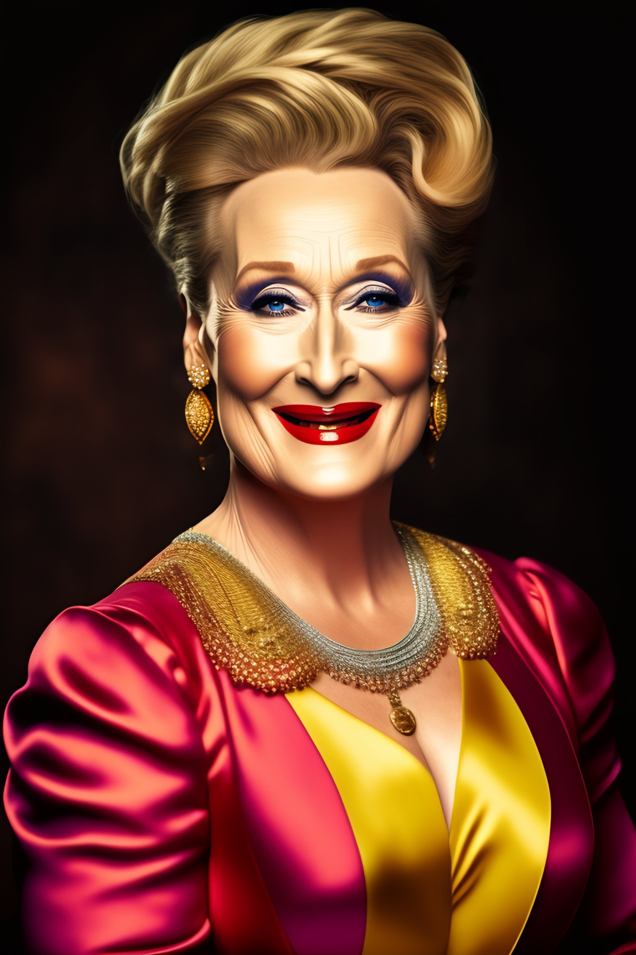 Lexica Portrait Of Meryl Streep As A Clown 7794