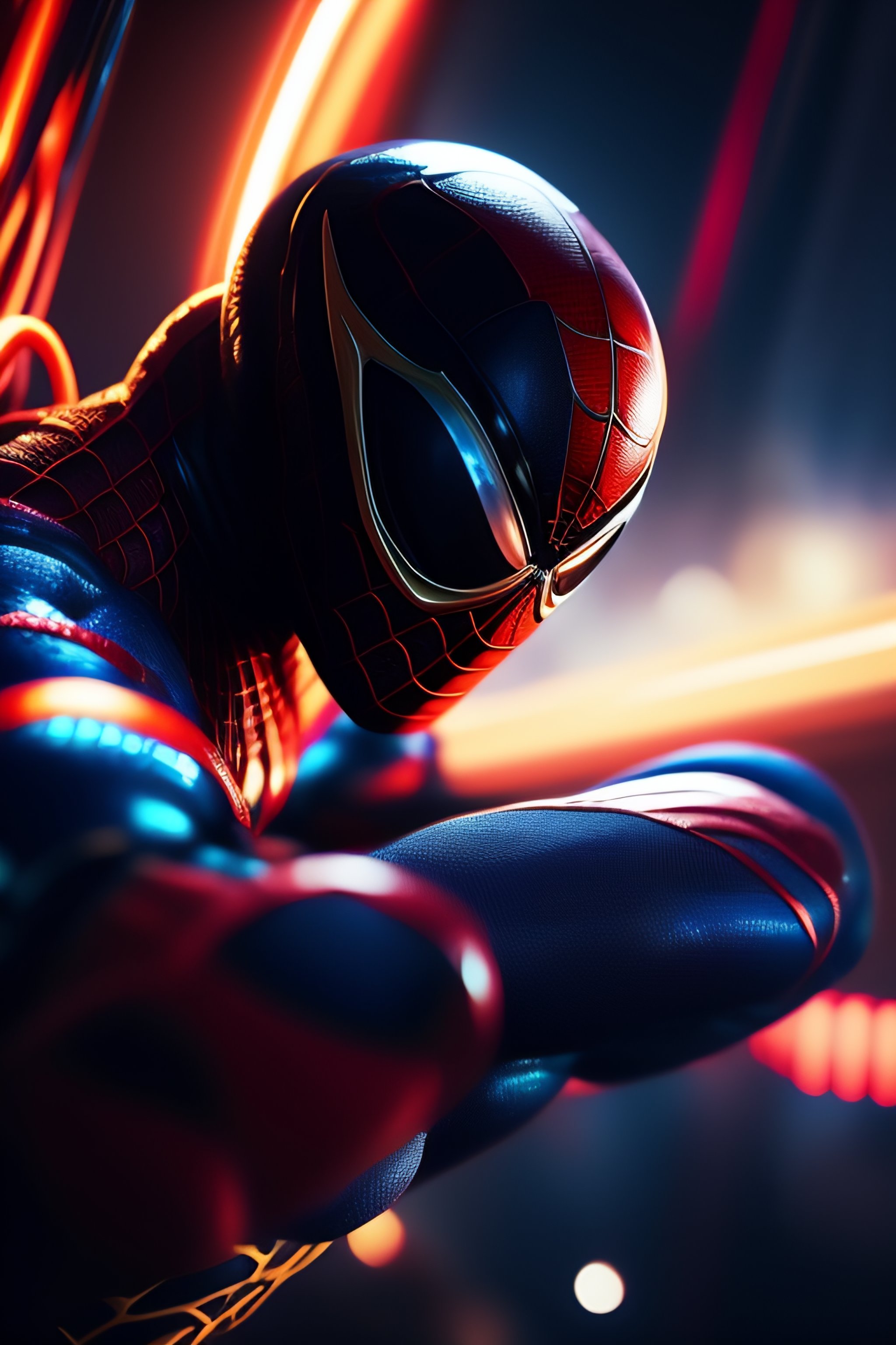 Lexica - Venom spiderman in space, cinematic composition, dramatic pose ...