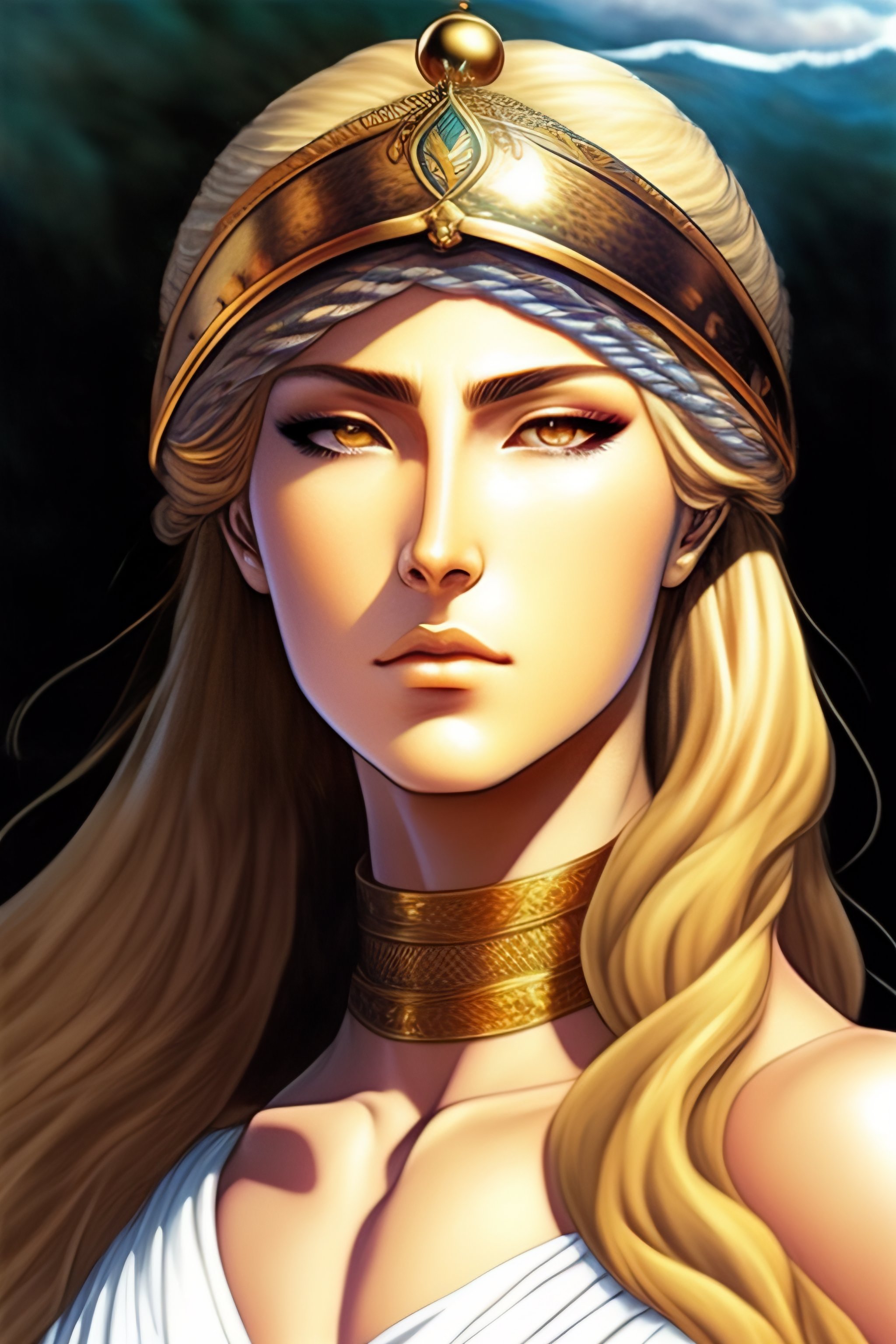 Lexica - Beautiful head of atenea from greek mythology in berserk manga ...
