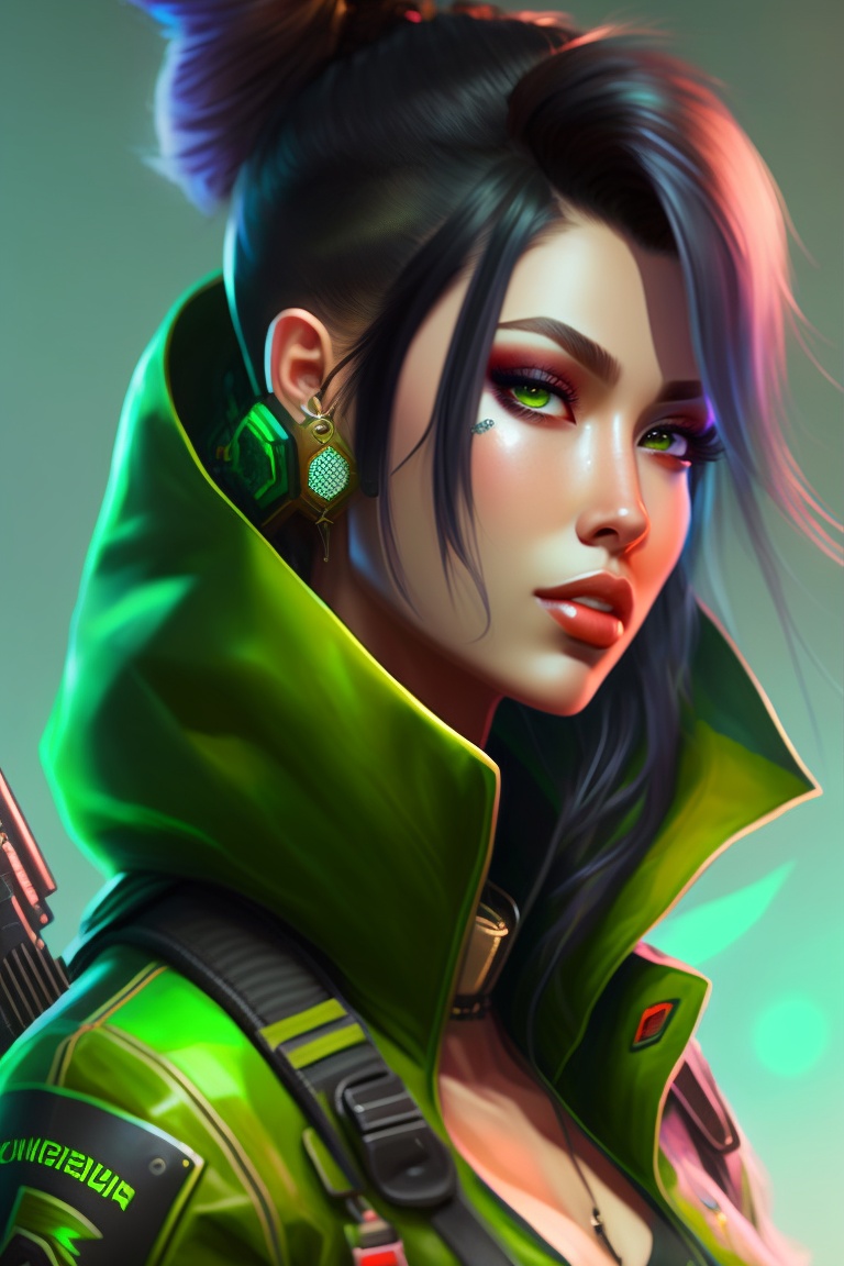 Lexica - Female cyberpunk sniper, feme fatale, dangerous but pretty ...