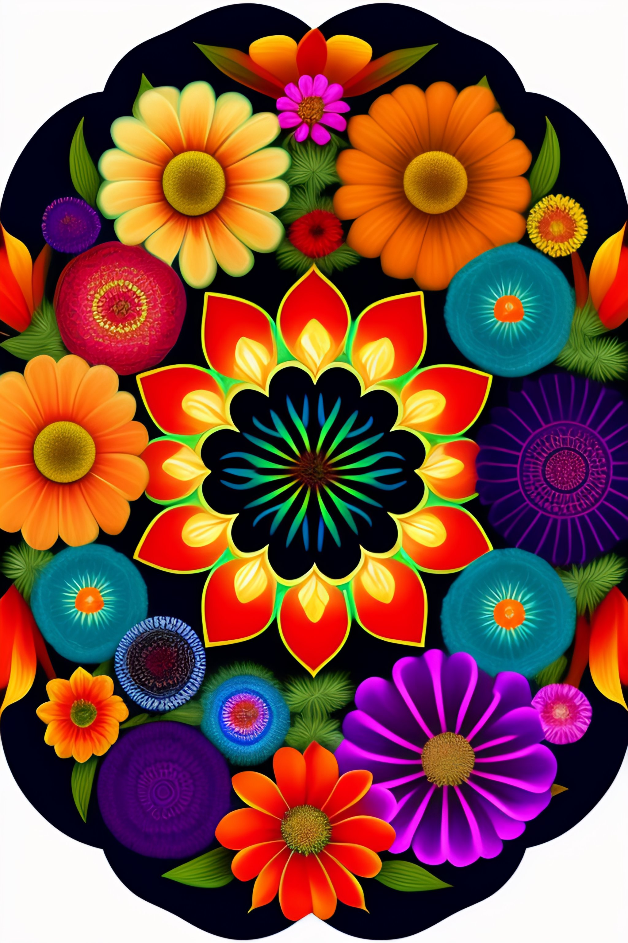 Lexica - Mandala of flowers