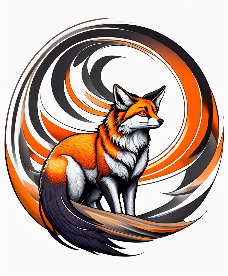 Lexica - 9 tailed fox, aggressive looking, wild, brutal, centered ...