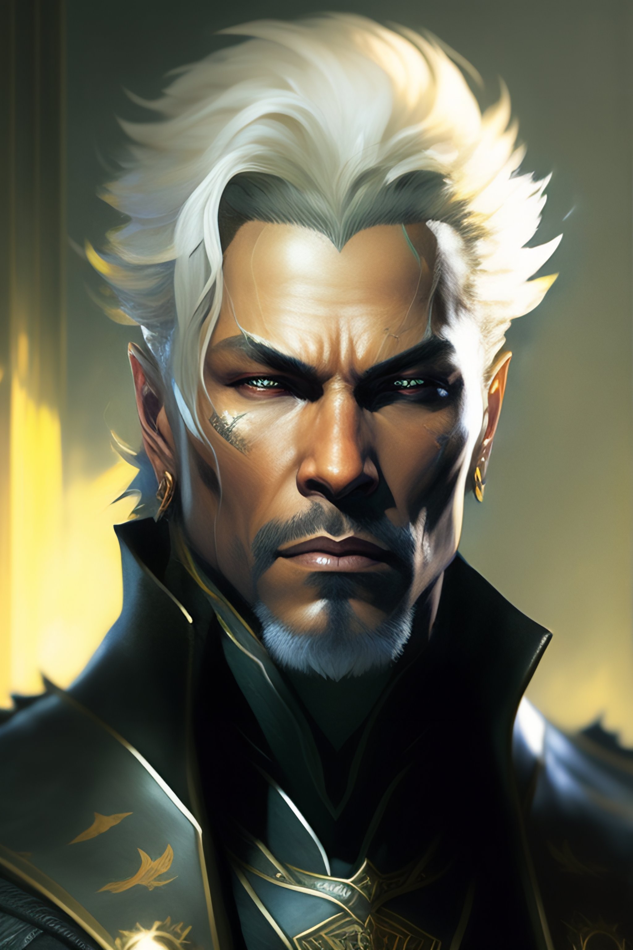 Lexica - Raiden from metal gear solid 4 portrait dnd, painting by ...