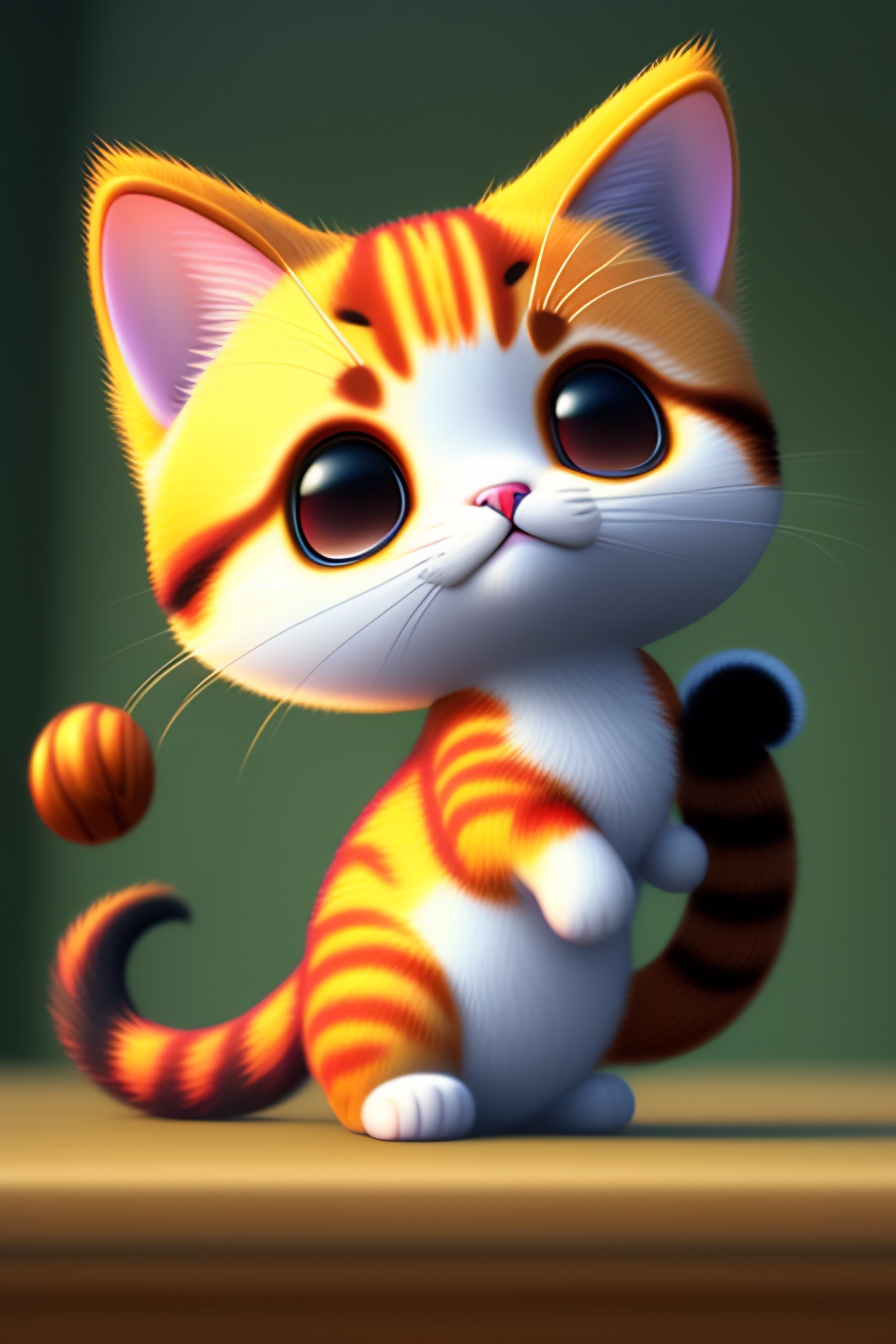 Lexica - Cute chibi cat dancing