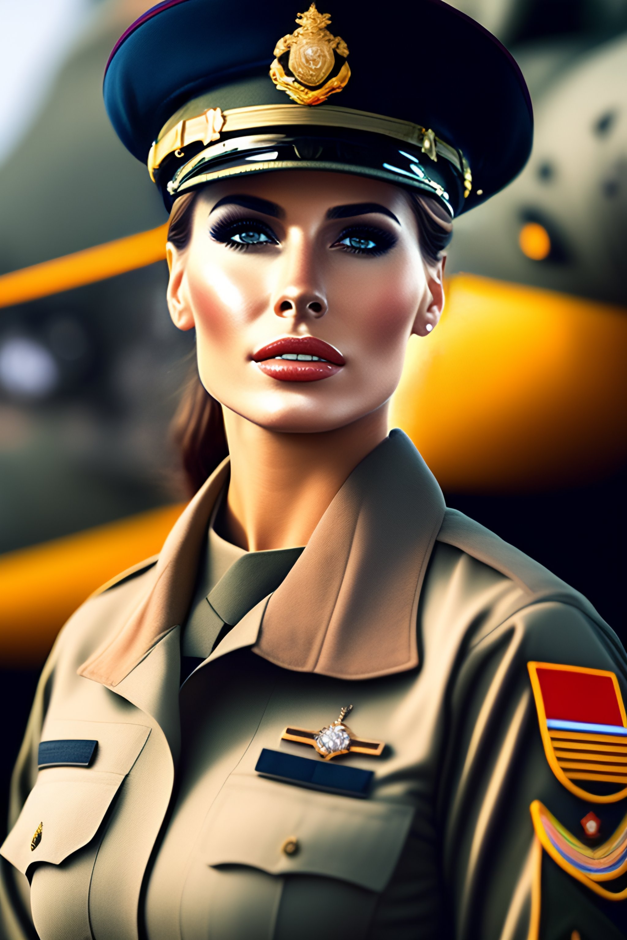 Lexica - Beautiful woman in marine uniform