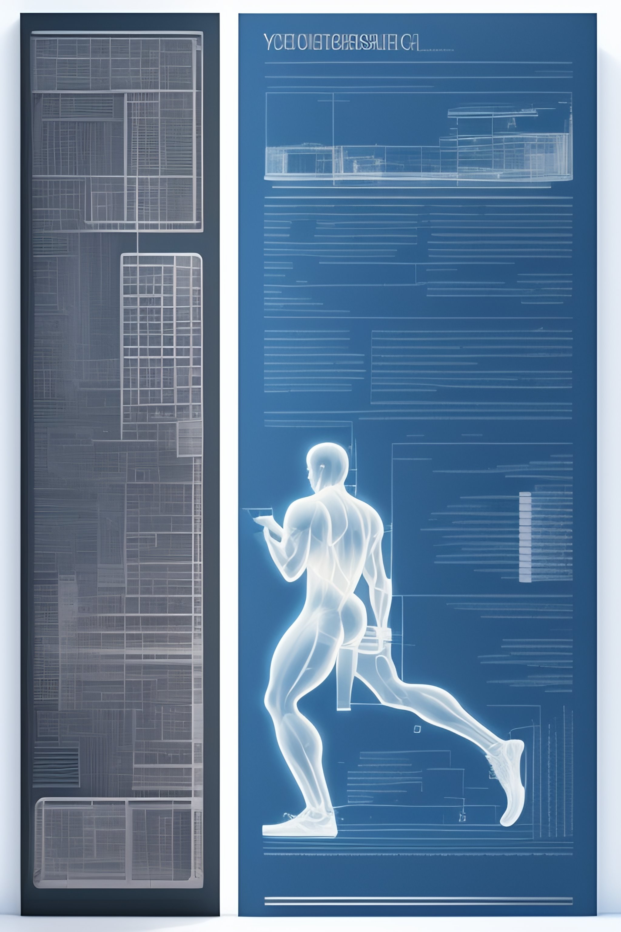 Lexica - Detailed schematics of a young male cyborg, Venetian man ...