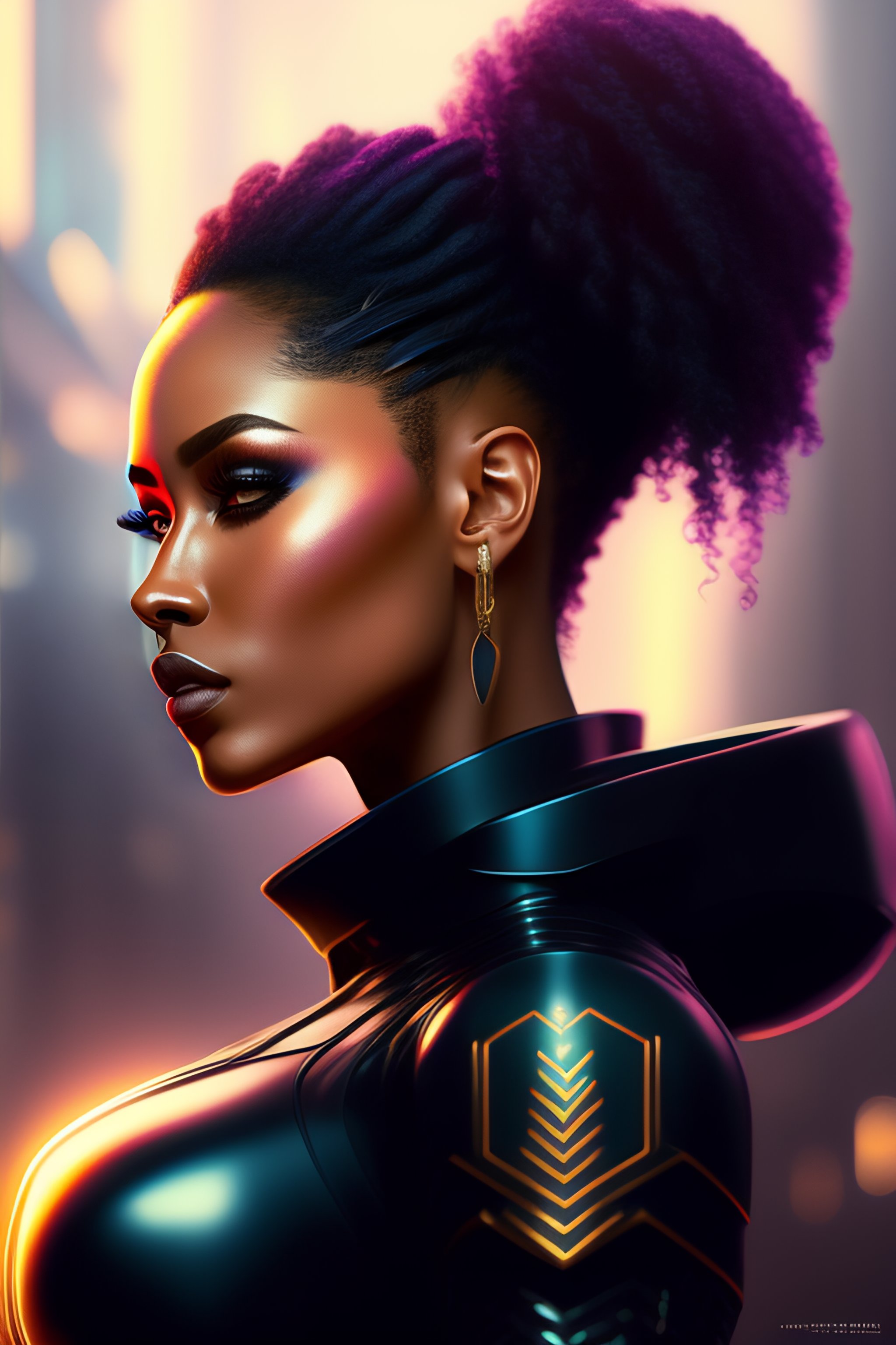 Lexica - Profile!! cyberpunk android portrait, light skin, sci-fi armor ...