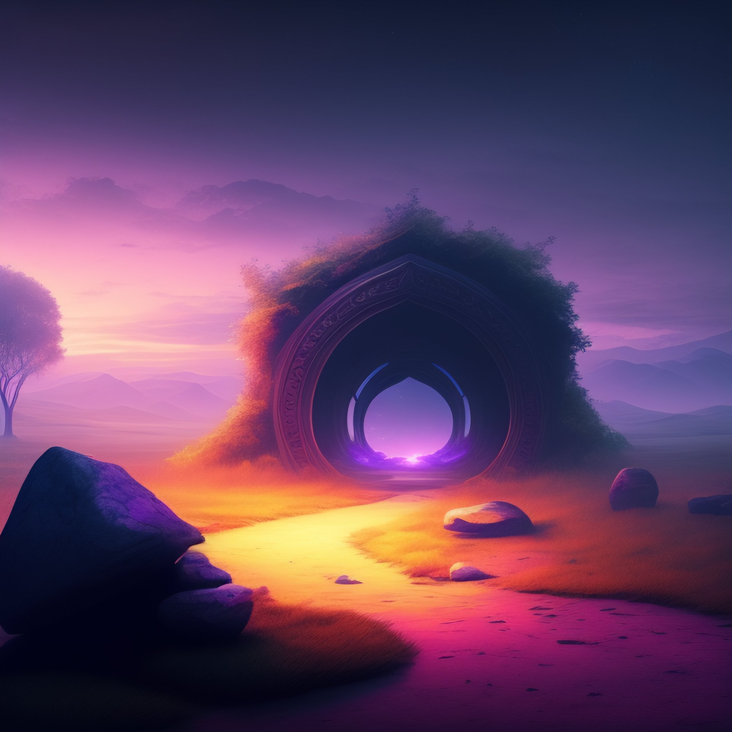 Lexica - Mystical background, debris, stones, fantasy art, gloomy ...
