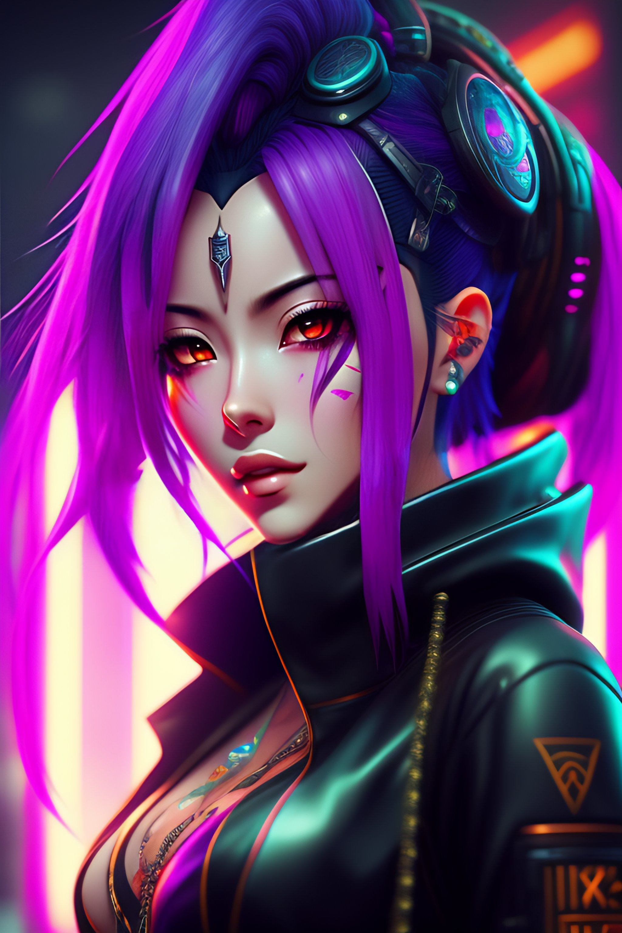 Lexica - Jinx cyberpunk, anime style, ultra detailded, 4k, cinematic,