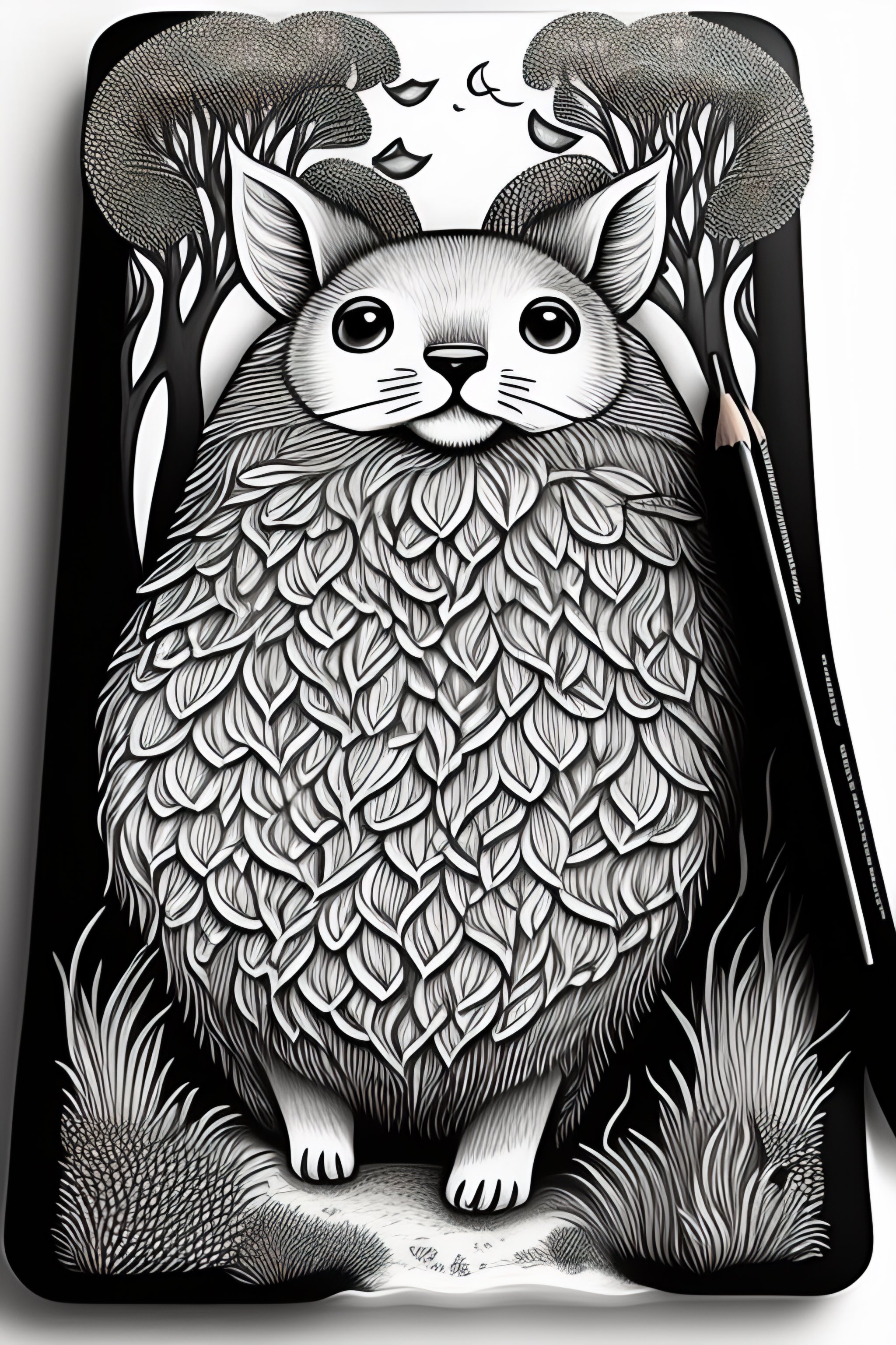 Lexica Dibujo M ndala Para Colorear En Blanco Y Negro Con Ositos Con 
