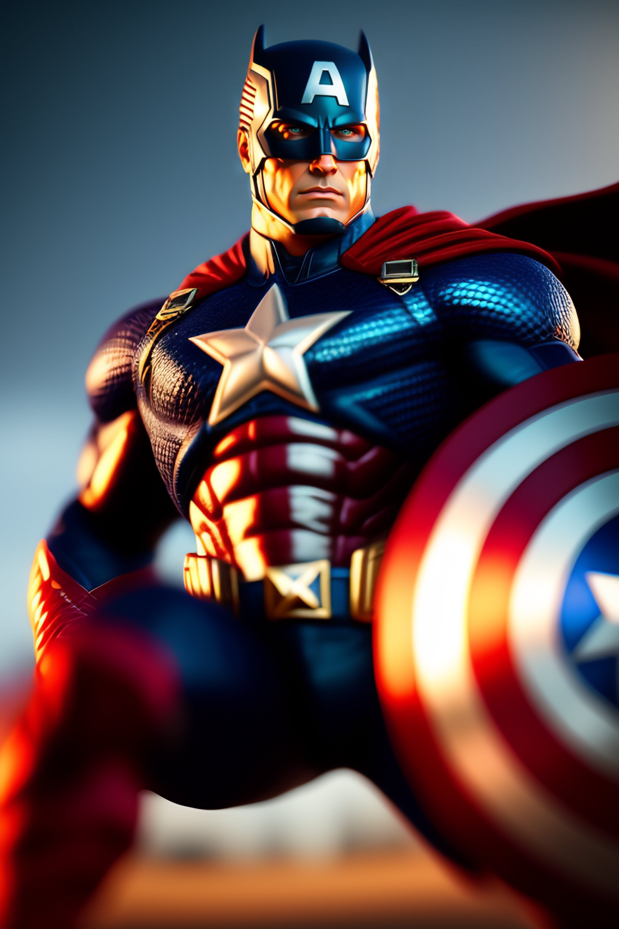 Lexica - Superhero captain america, highly detailed, unreal engine 5 ...