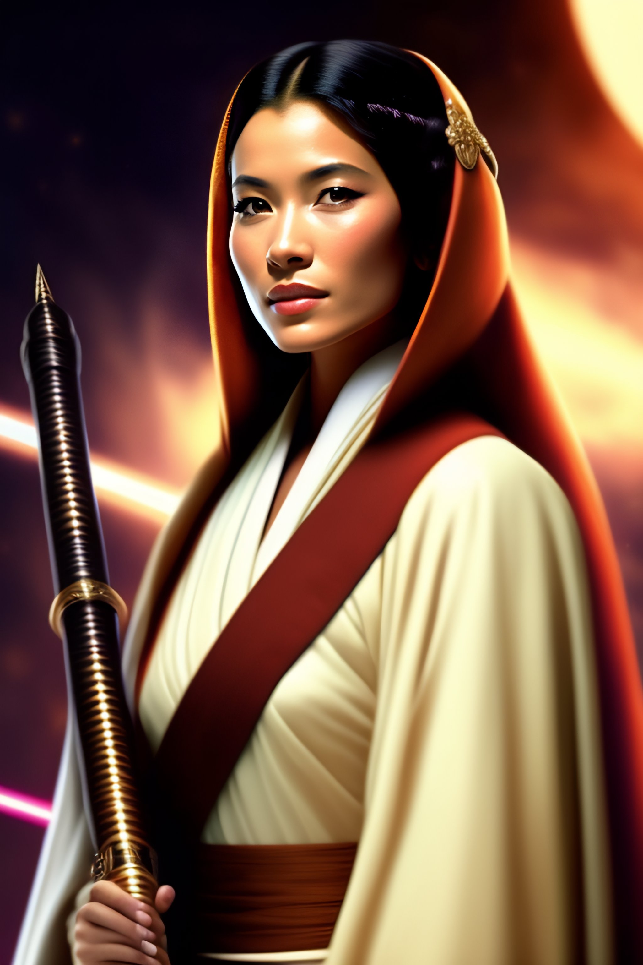 Lexica - A female jedi at her graduation was a sight to behold. Dressed ...