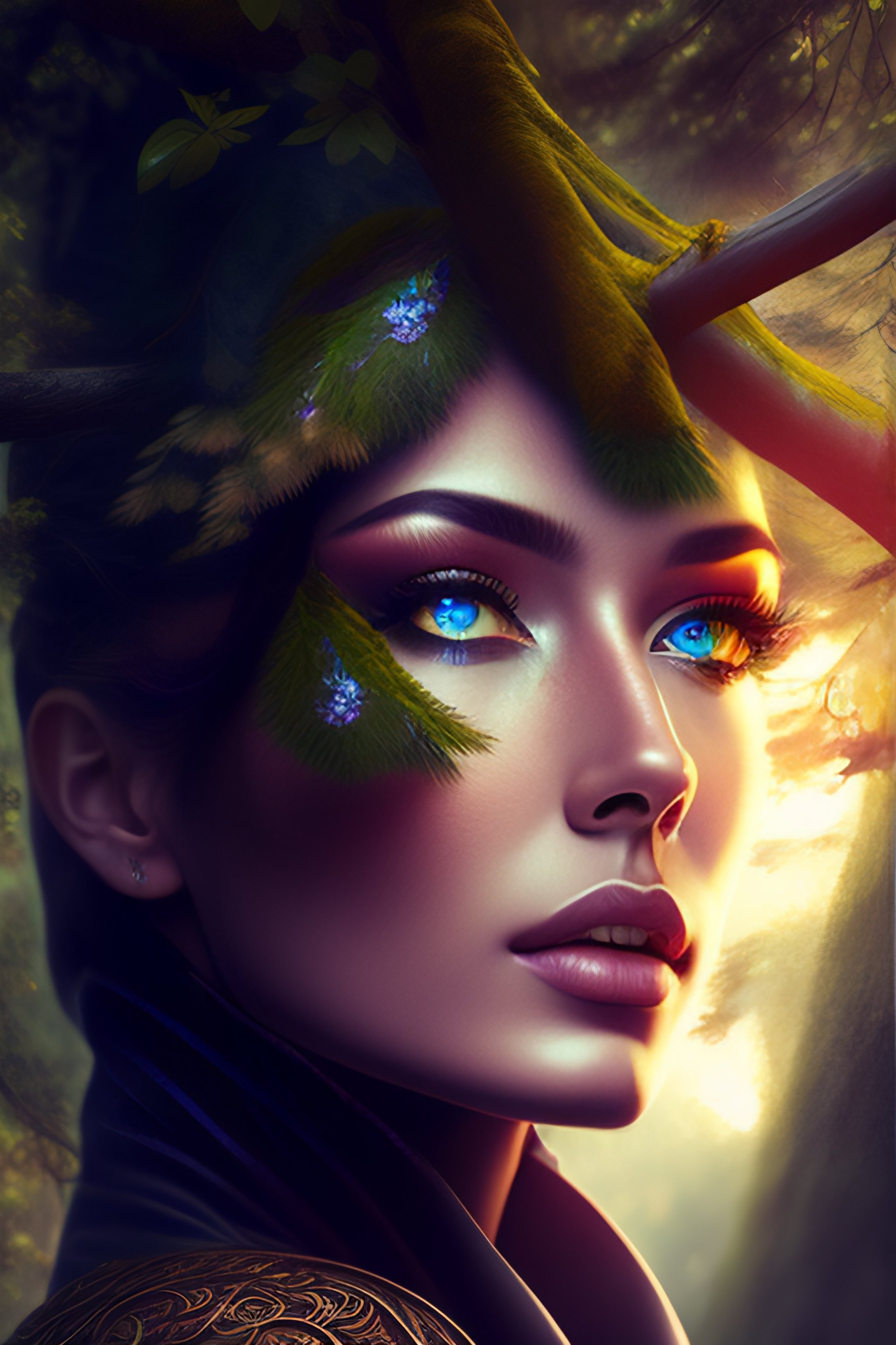 Lexica - A tree in the forest transforms into a beautiful woman ...