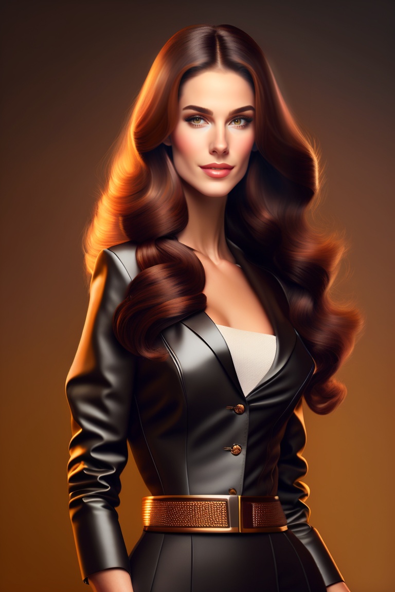 Lexica 33yearold woman, tall, brown hair, dressed in elegant sports