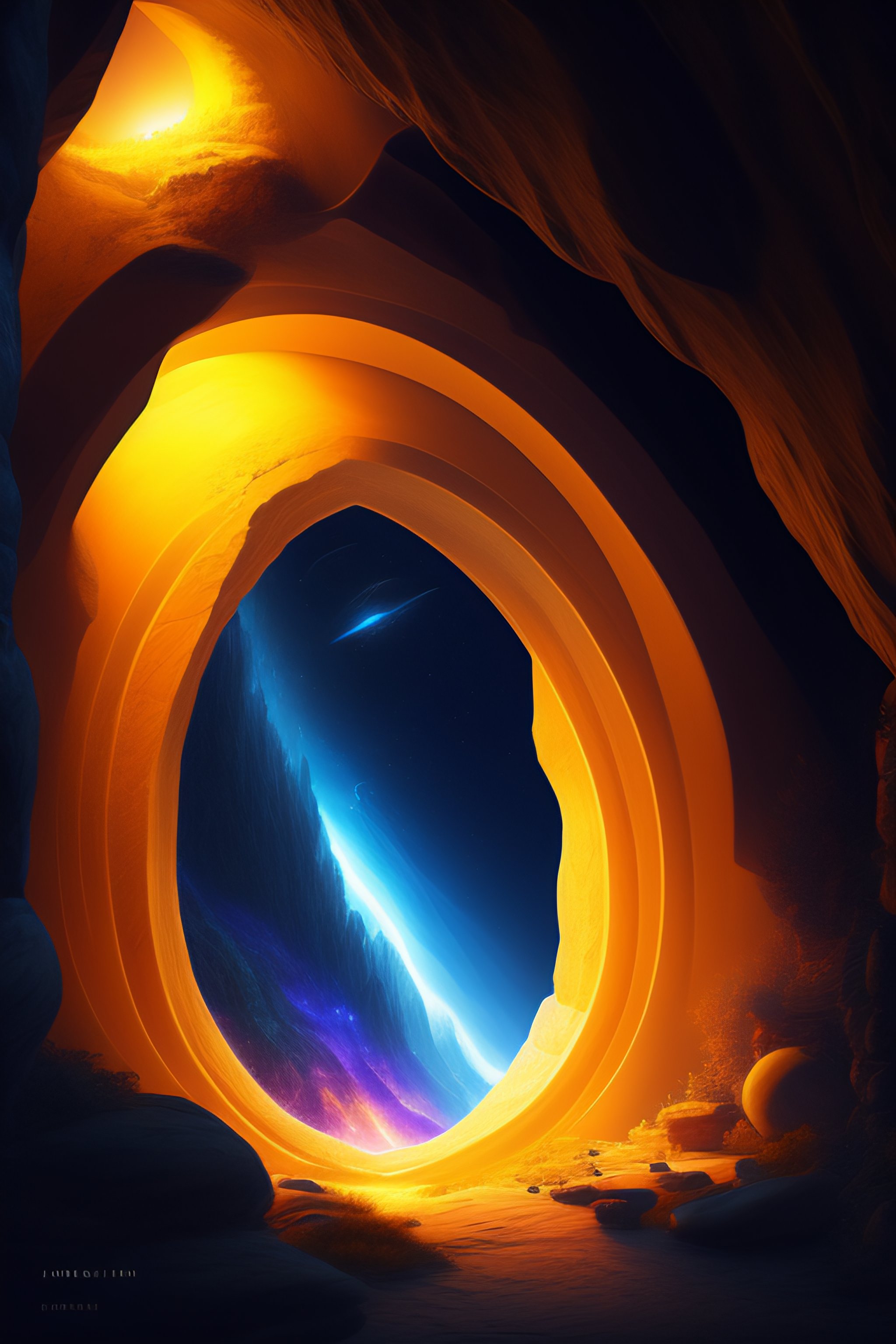 Lexica - An eerie cave, containing a hidden portal, to another galaxy ...