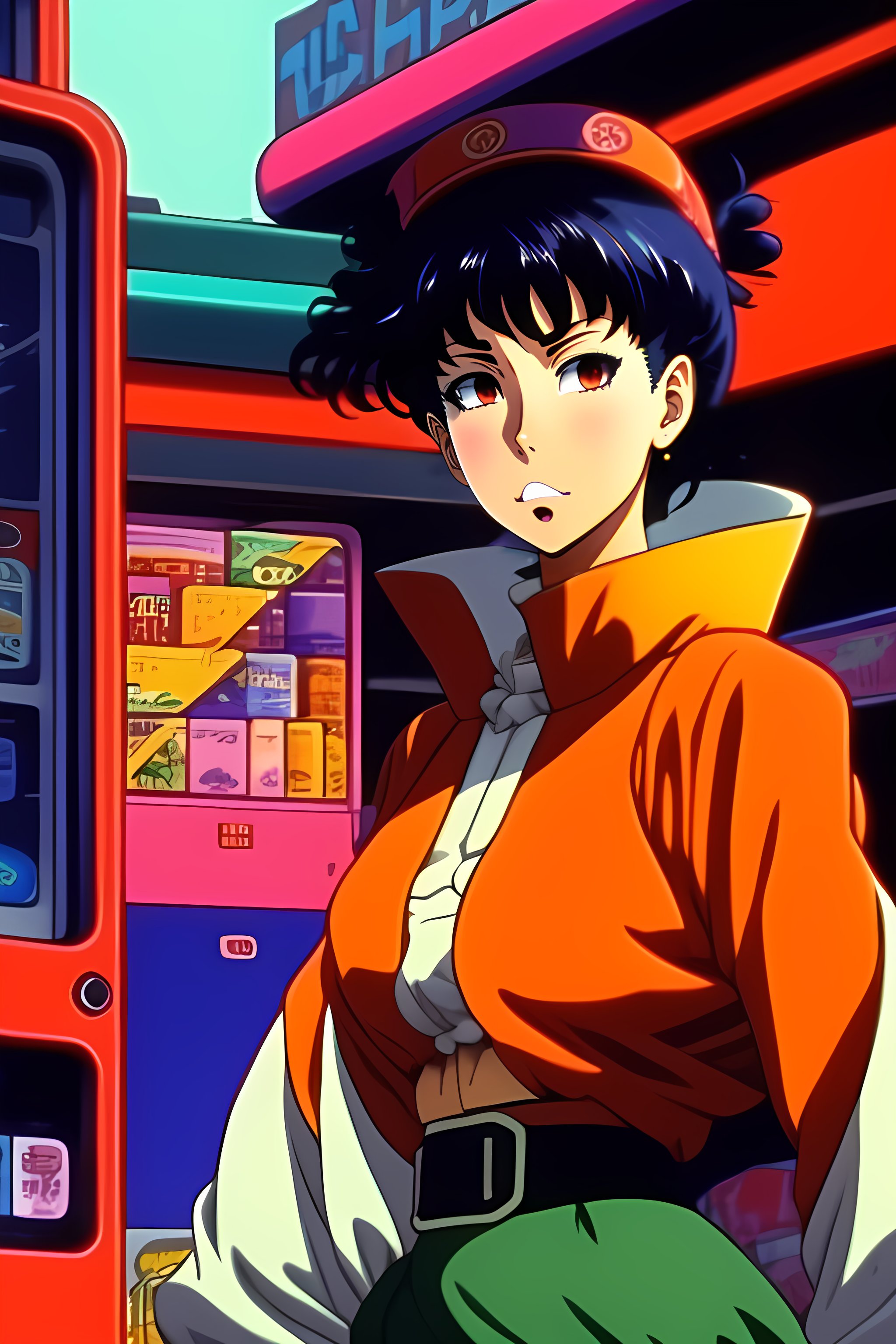 Lexica - Vintage anime screenshot from Akira, 90’s anime. Vibrant ...