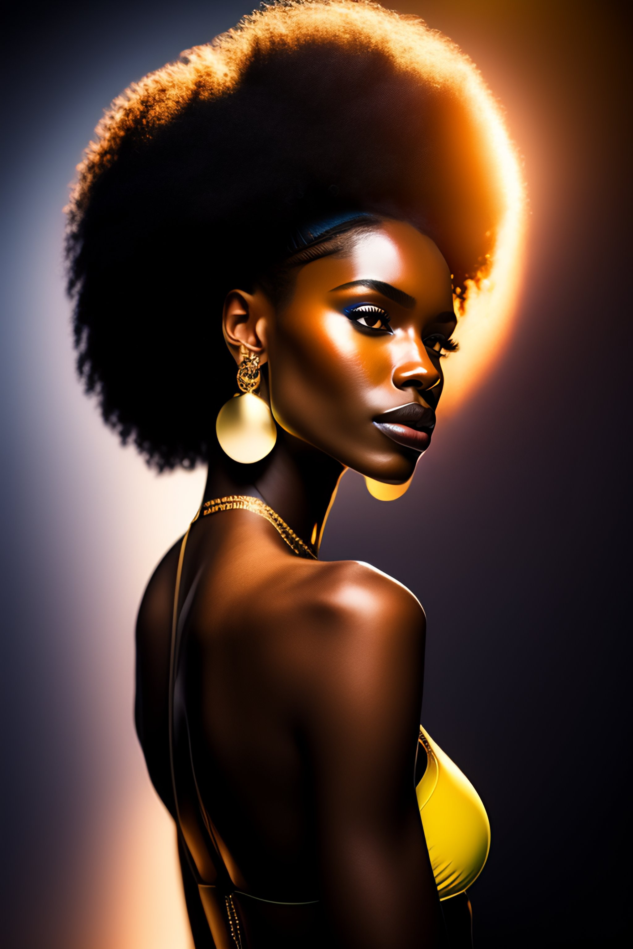 african american natural hair drawings