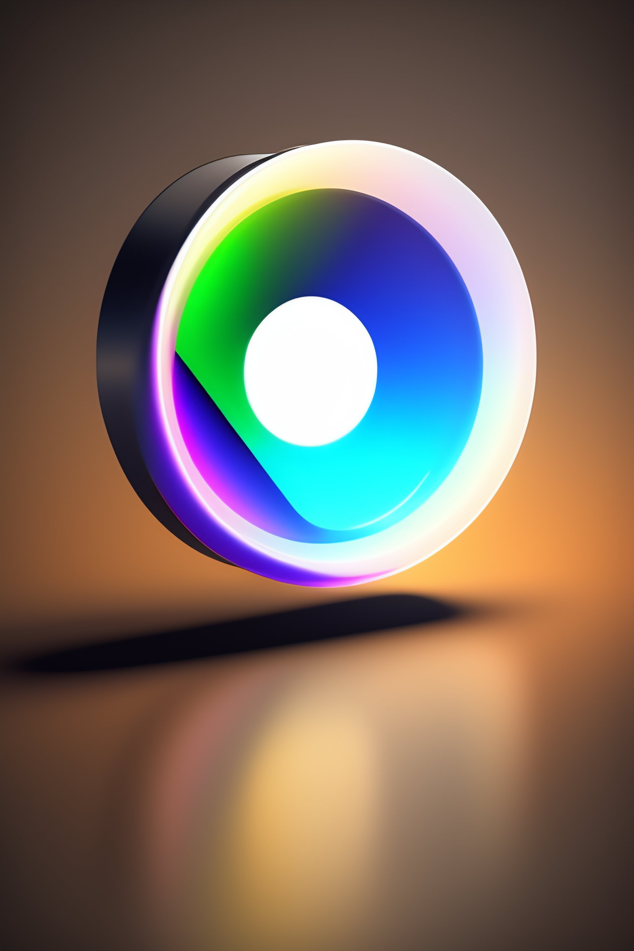 Lexica - Simple tech logo with transparent background, circle eye