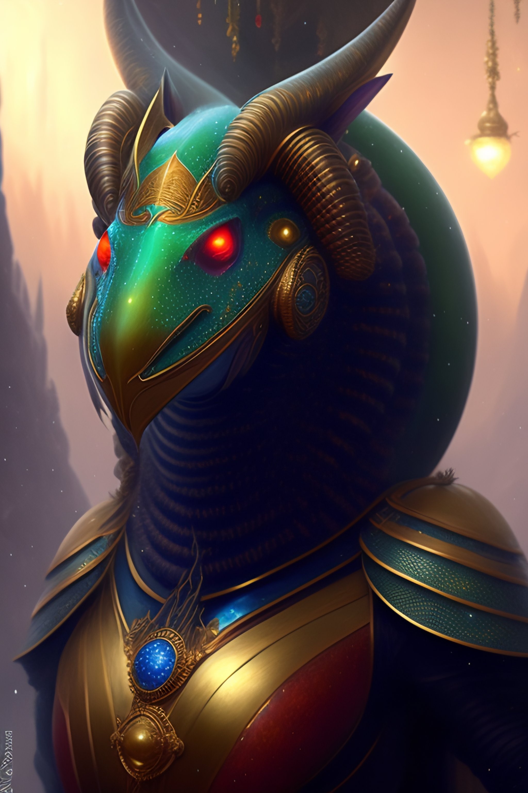 Lexica - Exquisite imaginative imposing alien creature poster art ...