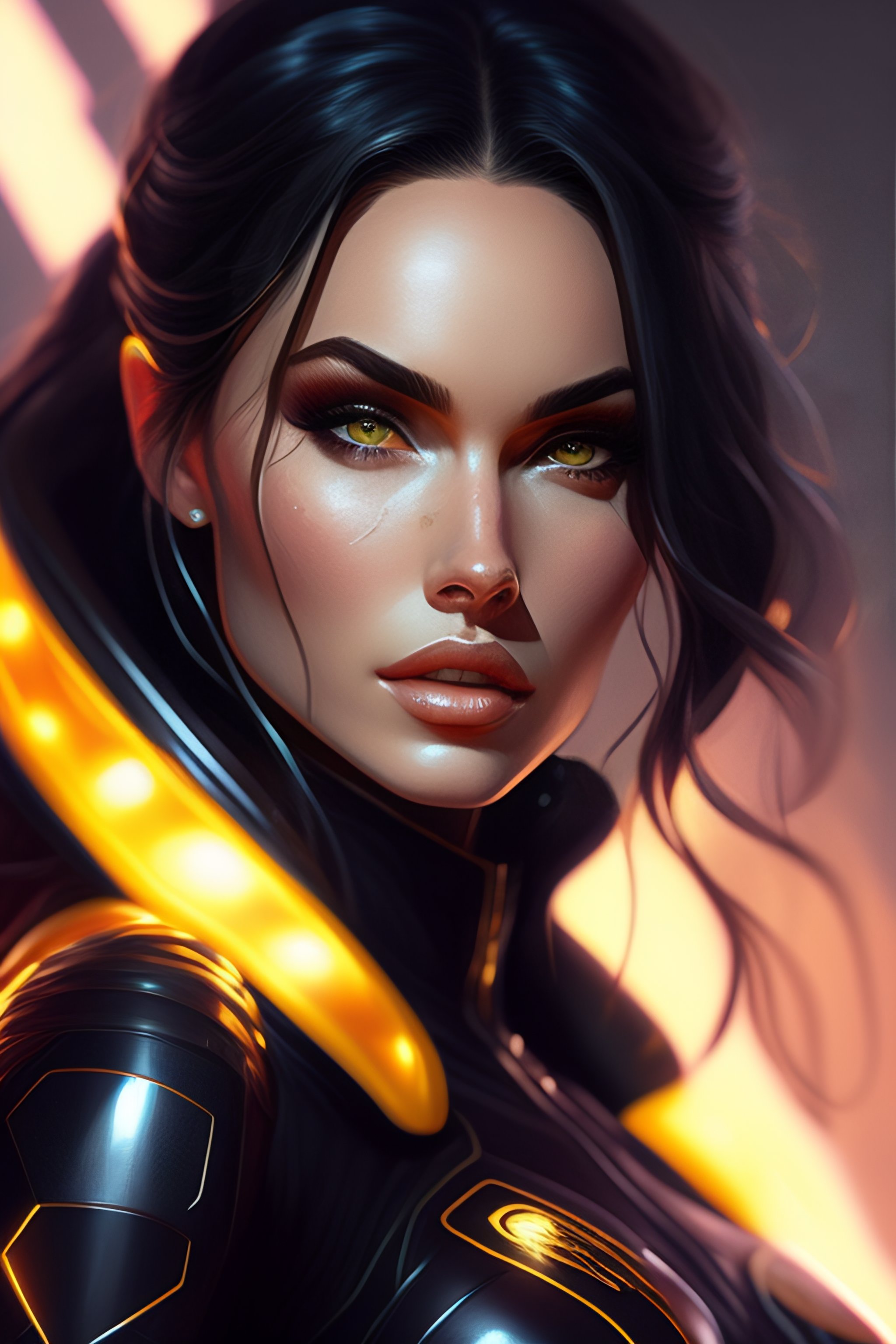 Lexica - Portrait of apex legends megan fox, venom intricate, elegant ...