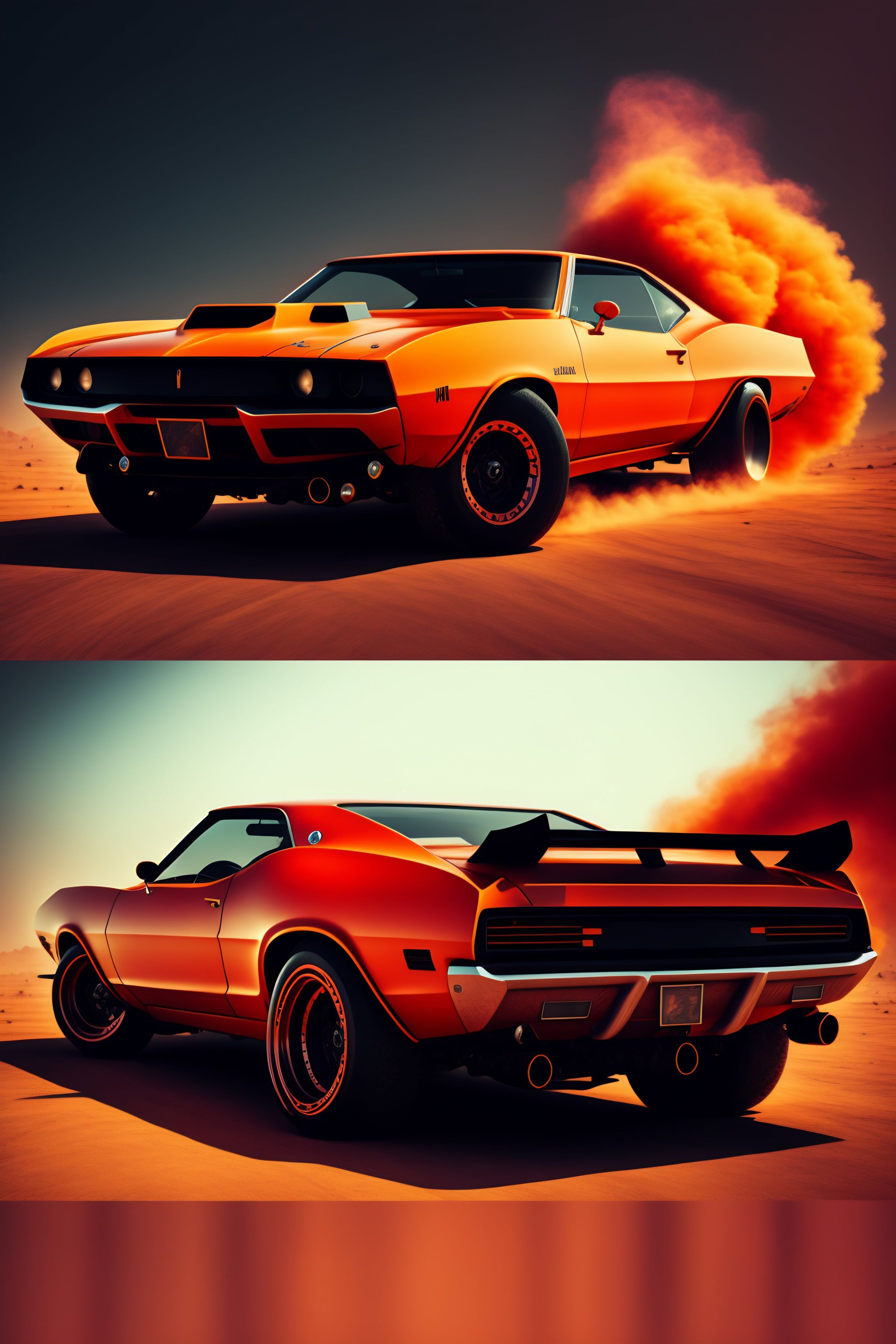 Lexica - General lee mad max style car, post apocalyptic, aesthetic ...