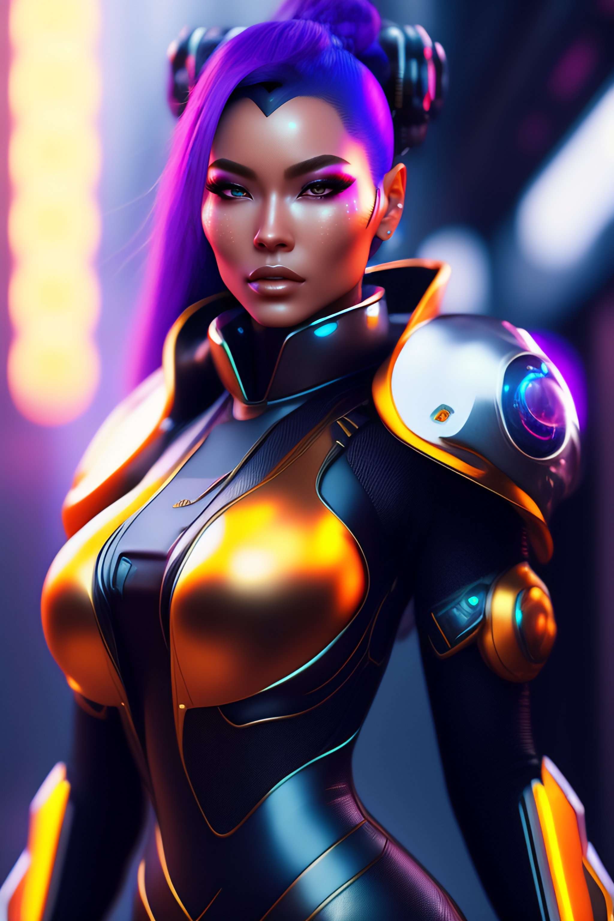 female cyborg costume