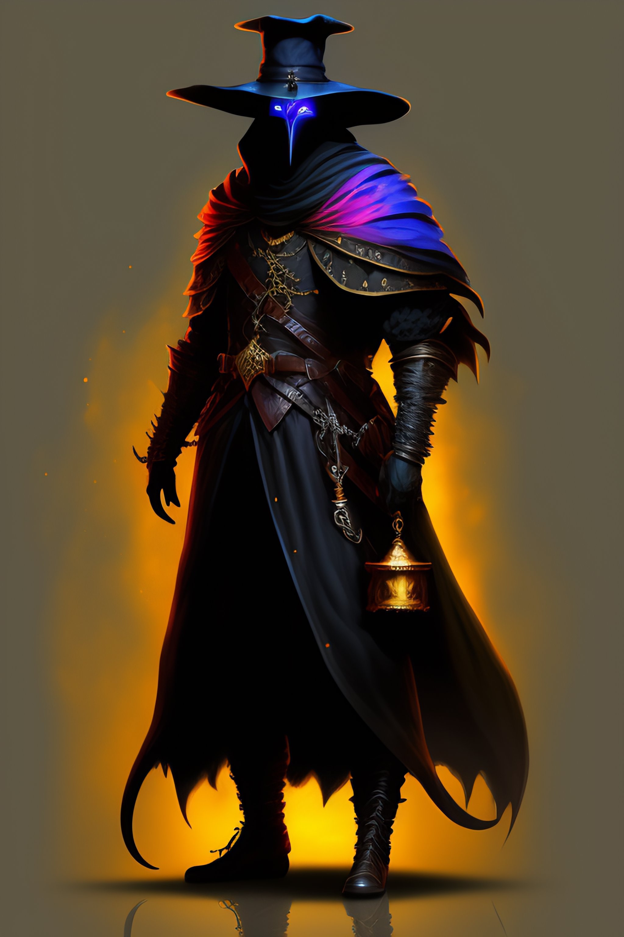 Lexica - Dark hell colors of a plague doctor dark souls concept art