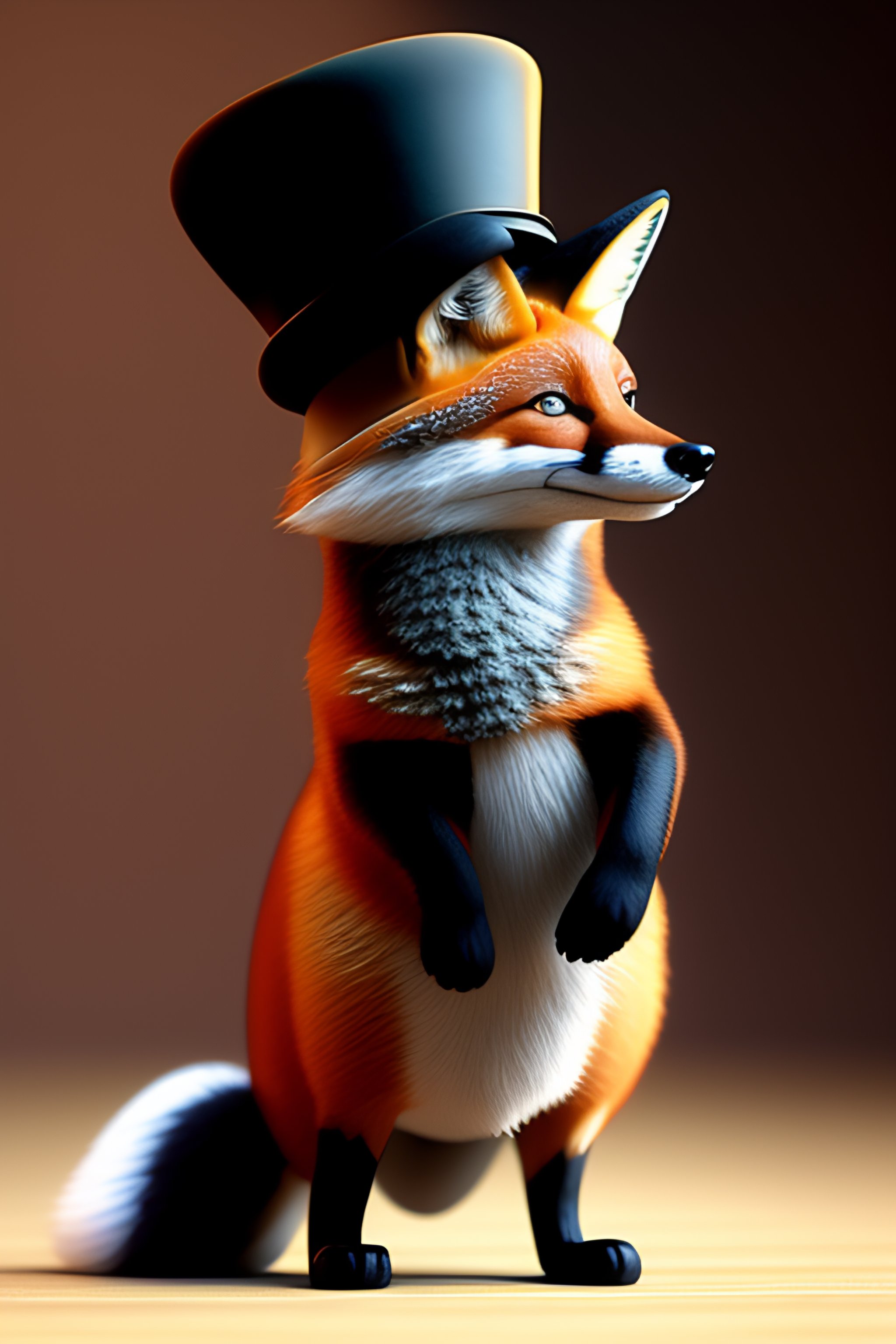 Lexica - Fox in tophat and tails