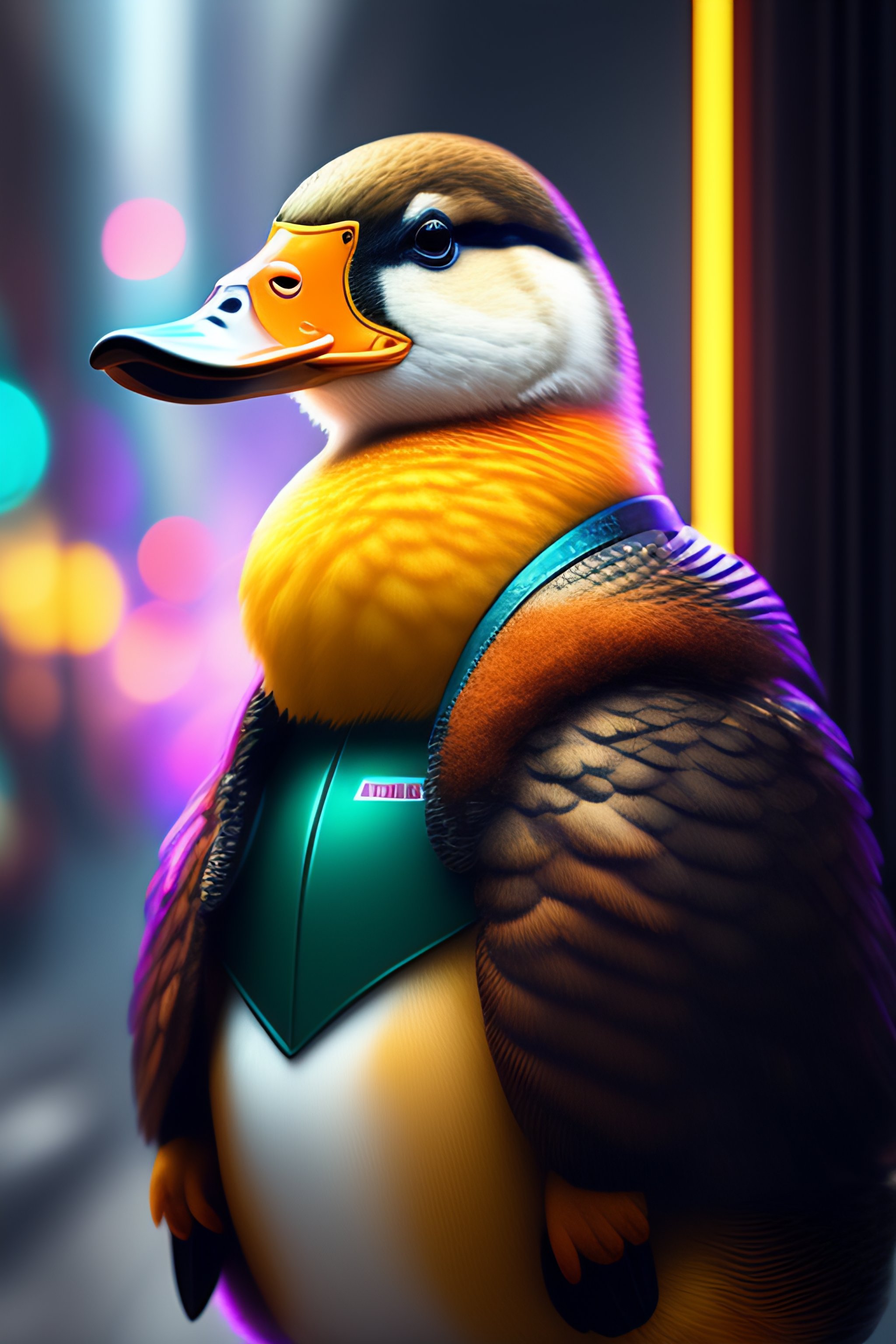 Lexica - A duck as a gatekeeper of the open free internet, cyberpunk ...