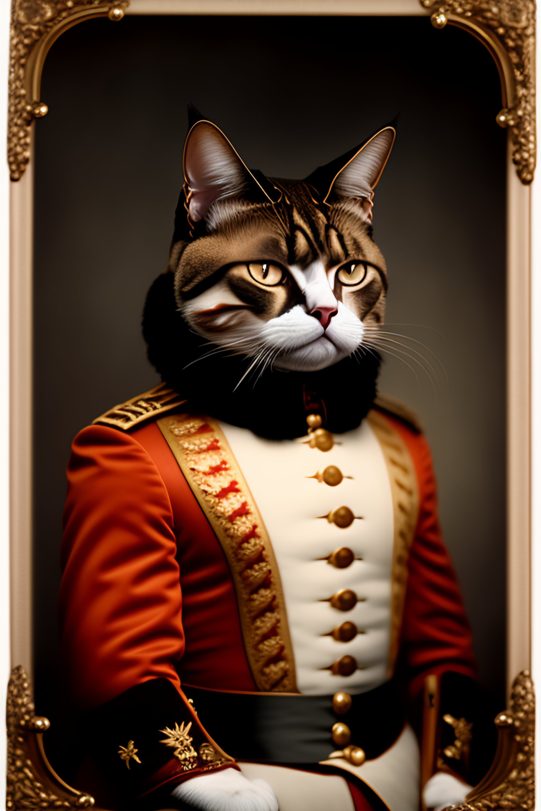 anthropomorphic cat portrait - persian cat professor wearing a