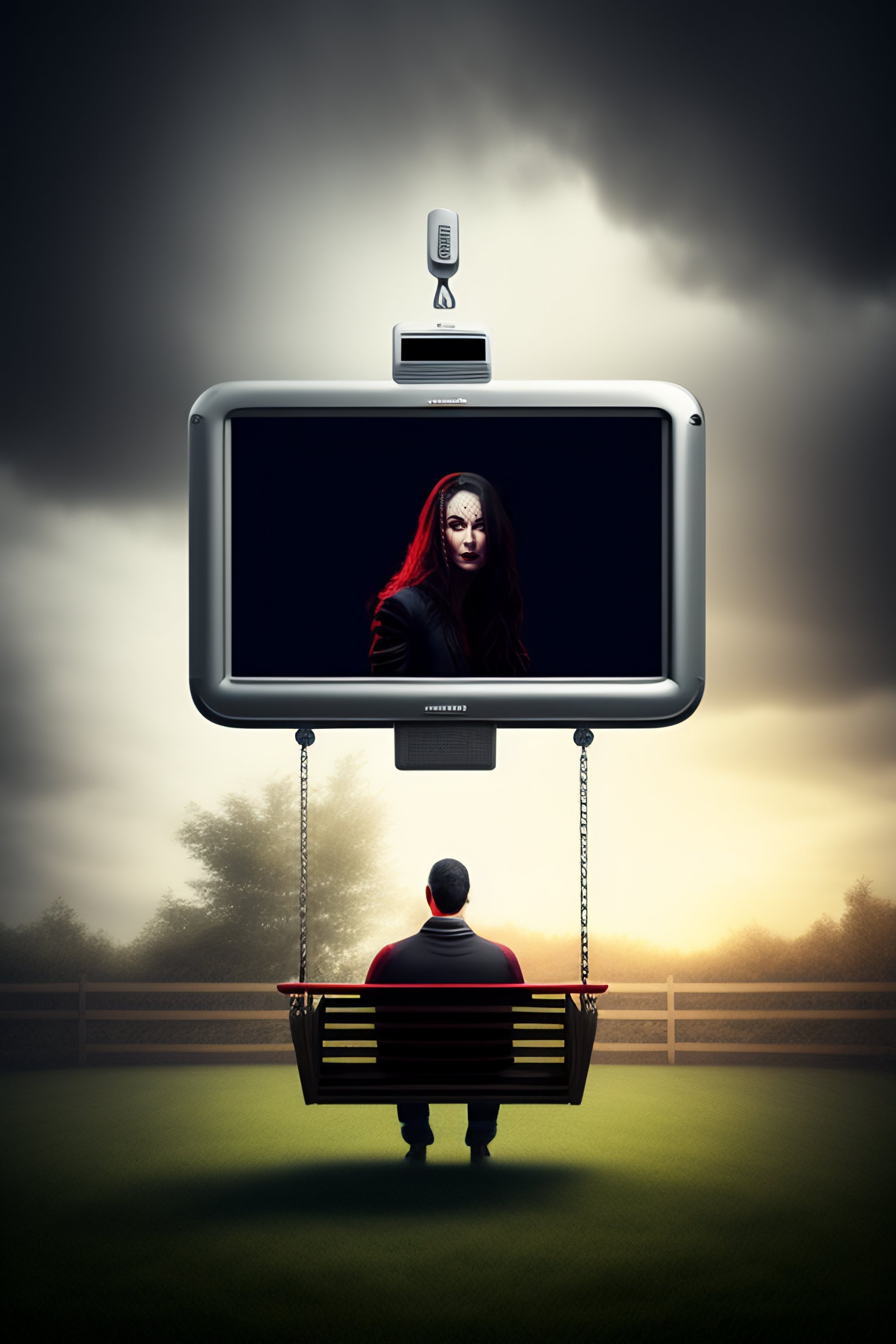 Lexica - A man and a woman in love with a silver red remote control ...