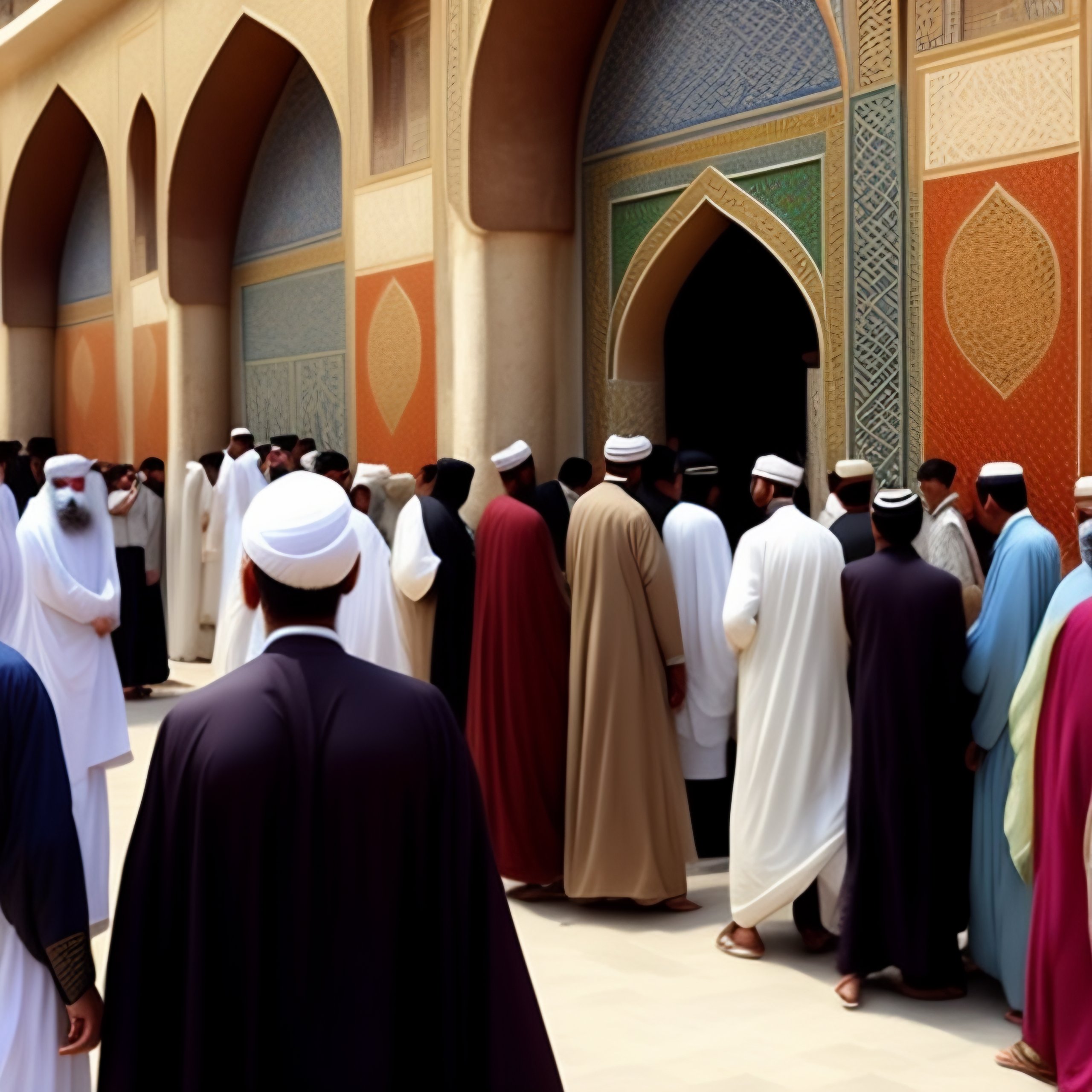 Lexica - Group of Islamic scholars in 8th century Baghdad, Iraq. At the ...