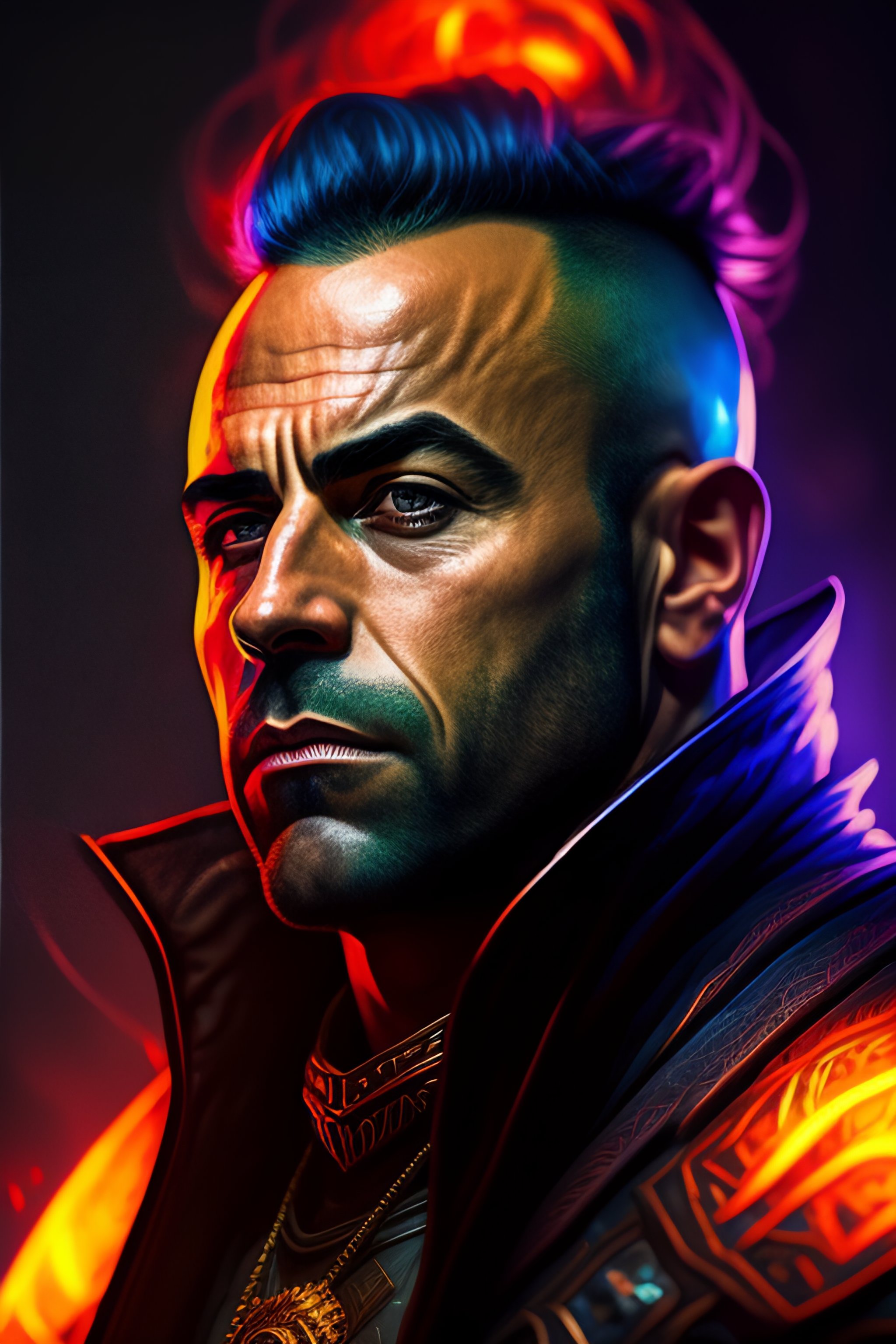 Lexica - Joe rogan as diablo character, digital illustration portrait ...