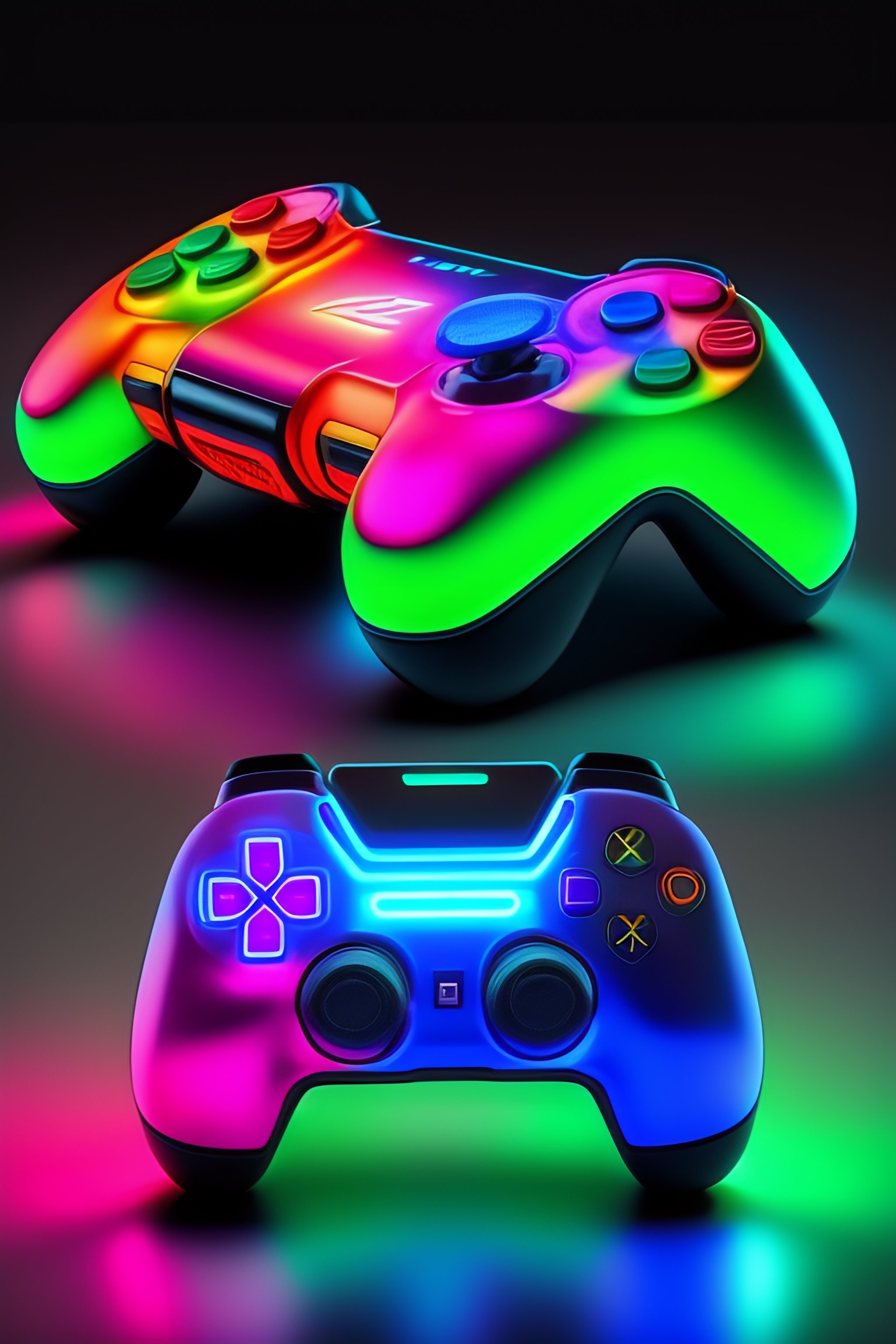 Neon deals ps4 controller