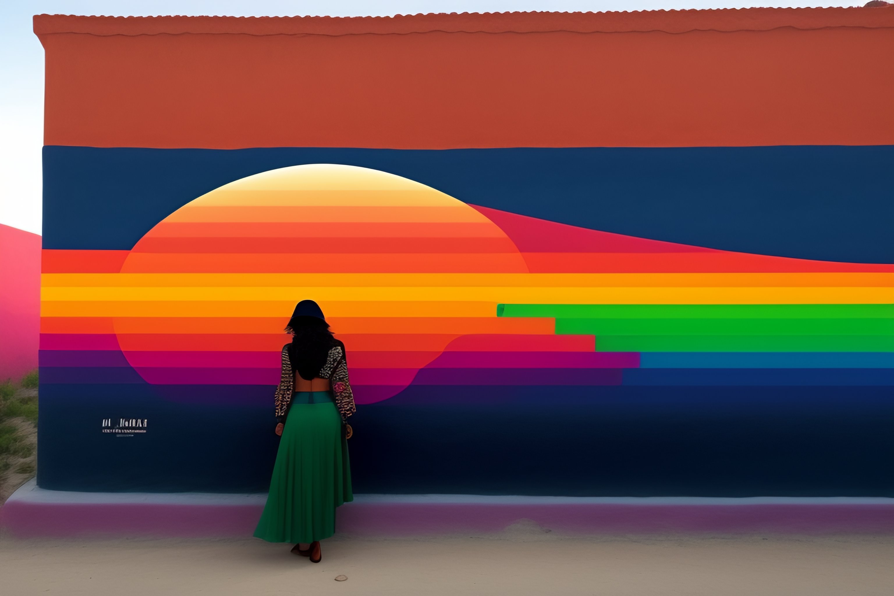 Lexica Mexican women wall art