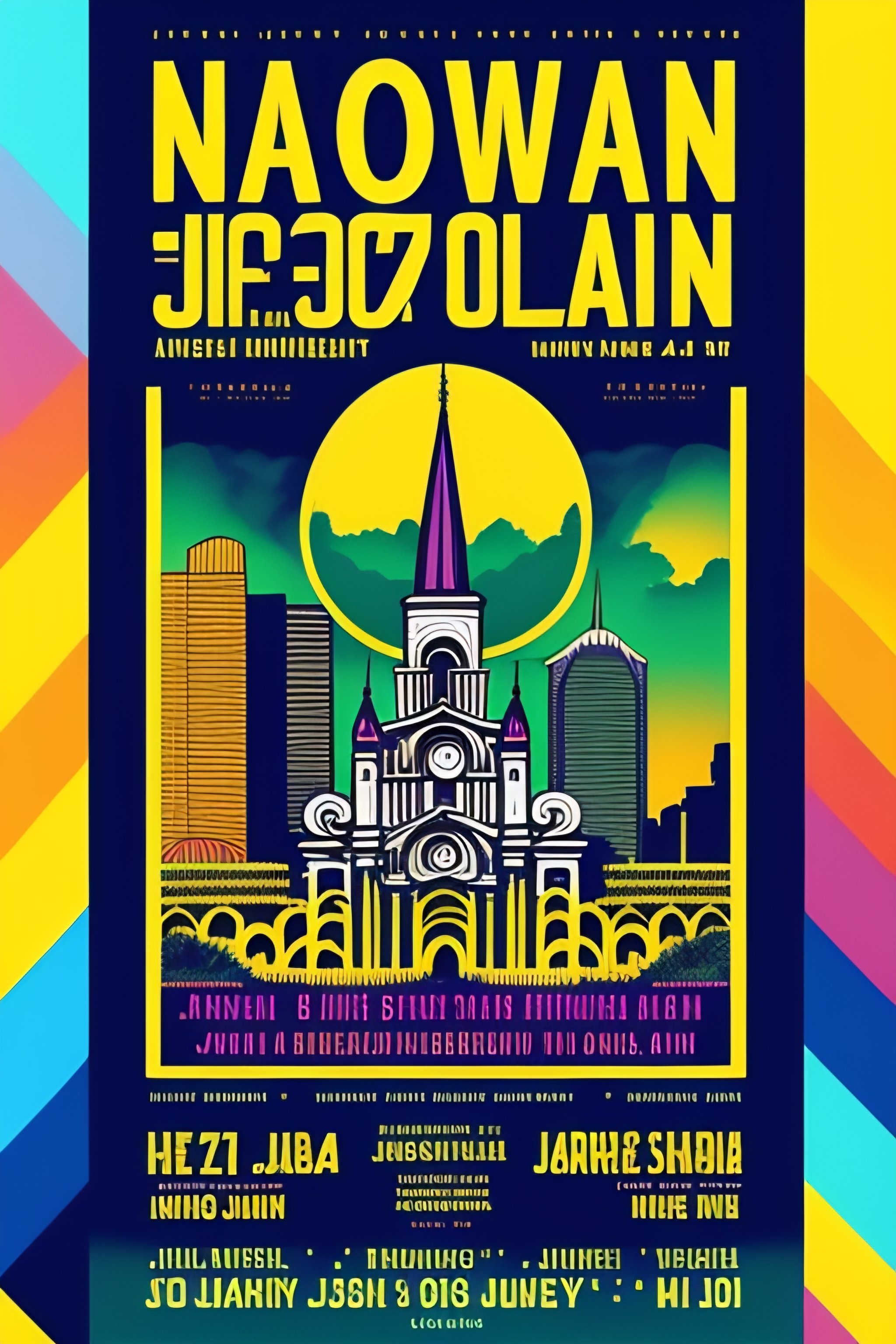 Lexica New orleans jazz fest poster