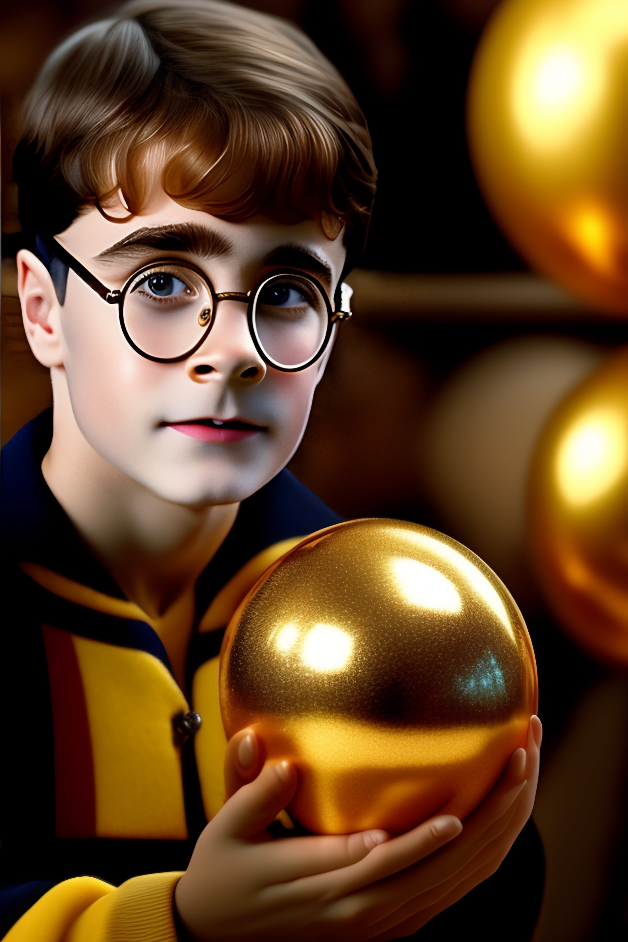 Lexica Harry potter on a gold ball