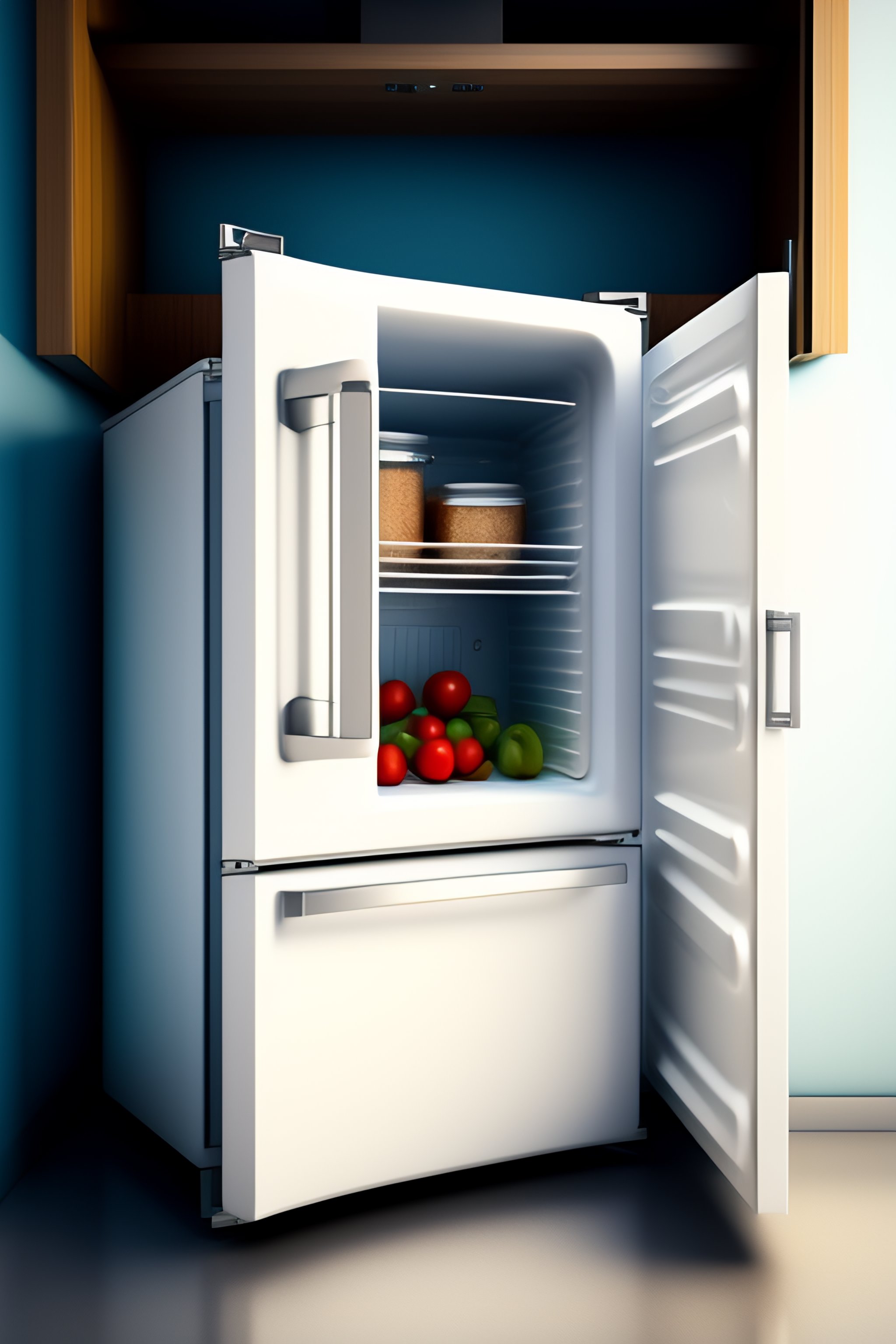 Lexica Portrait of an empty refrigerator, empty refrigerator drawer