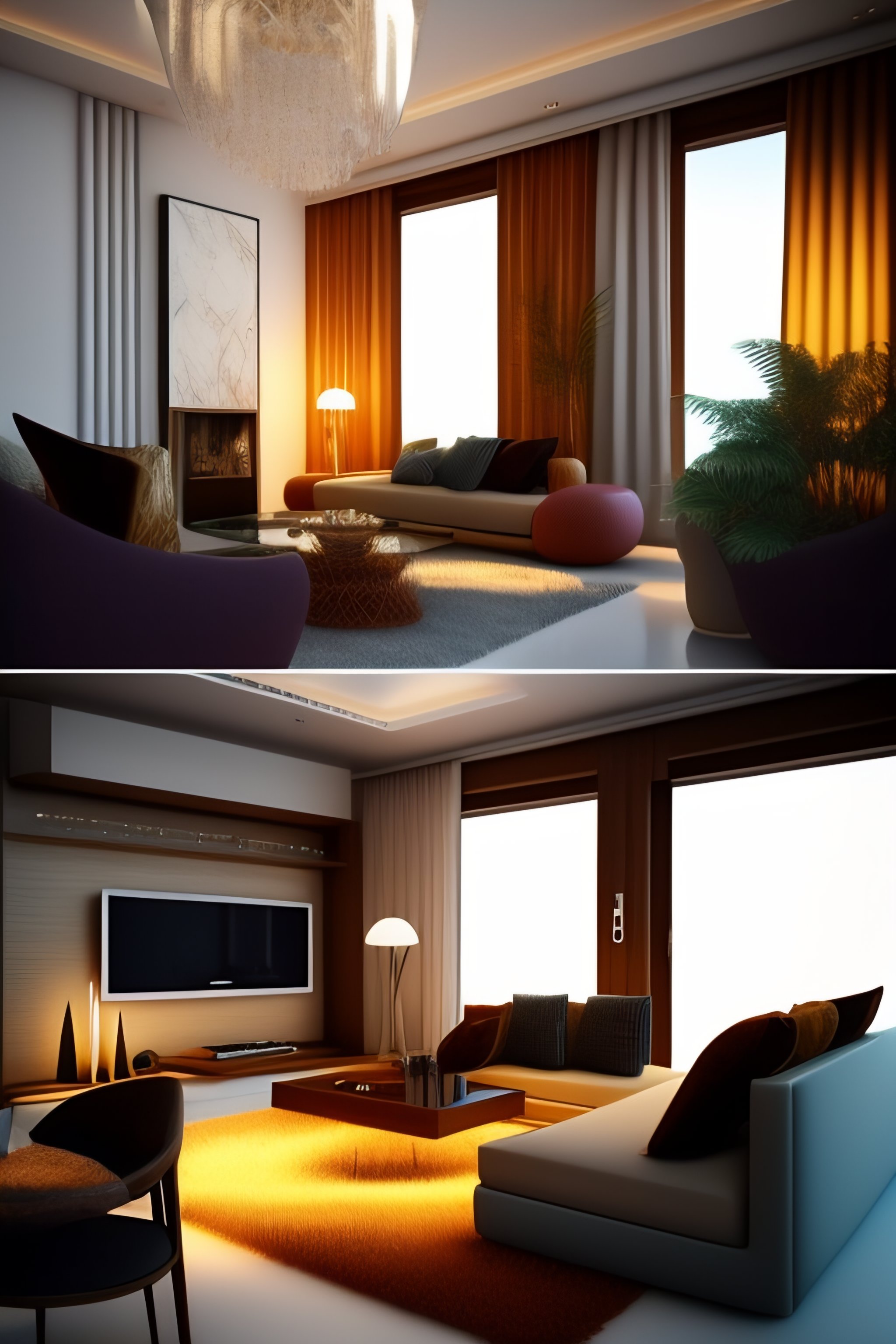 Lexica - Create a livingroom for a villa