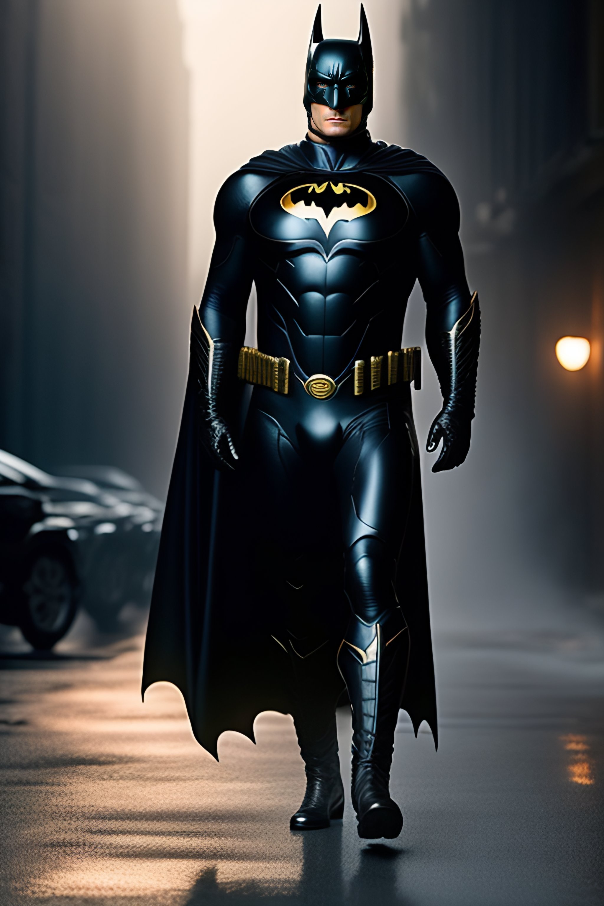 Lexica - Joaquin Phoenix as bruce wayne with batsuit in batman movie, full  body