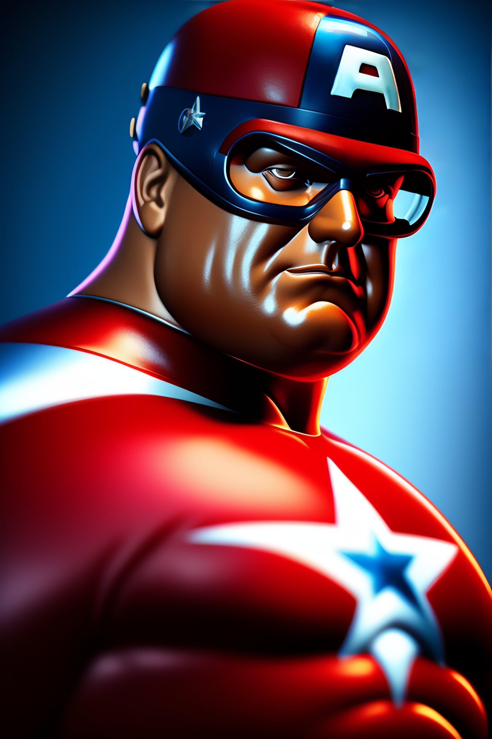 Lexica - Peter griffin as captain america blender 4k nikon 35mm hyper  realistic cell shaded volumetric lighting