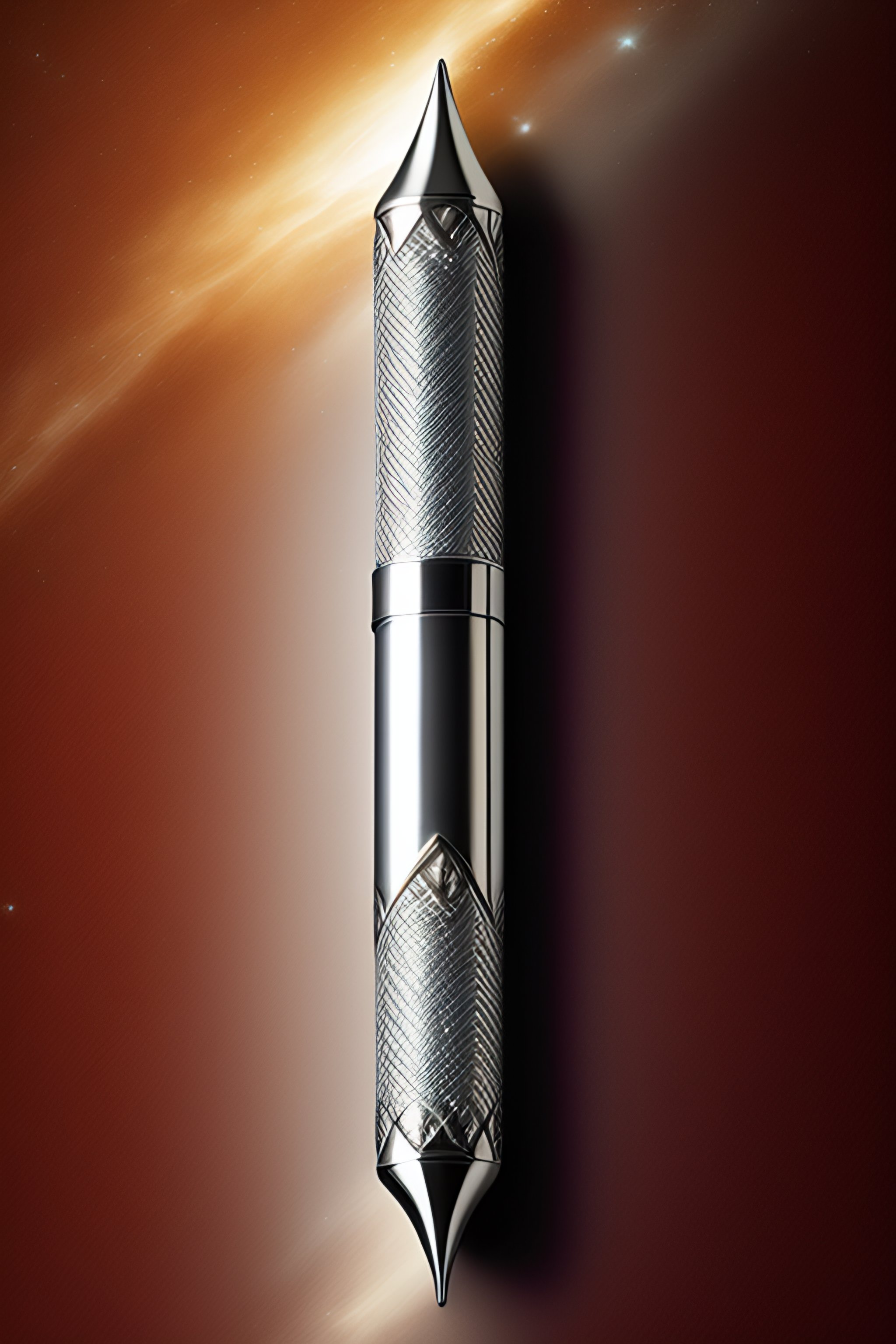 Lexica - Silver scepter with starlight on top, photo