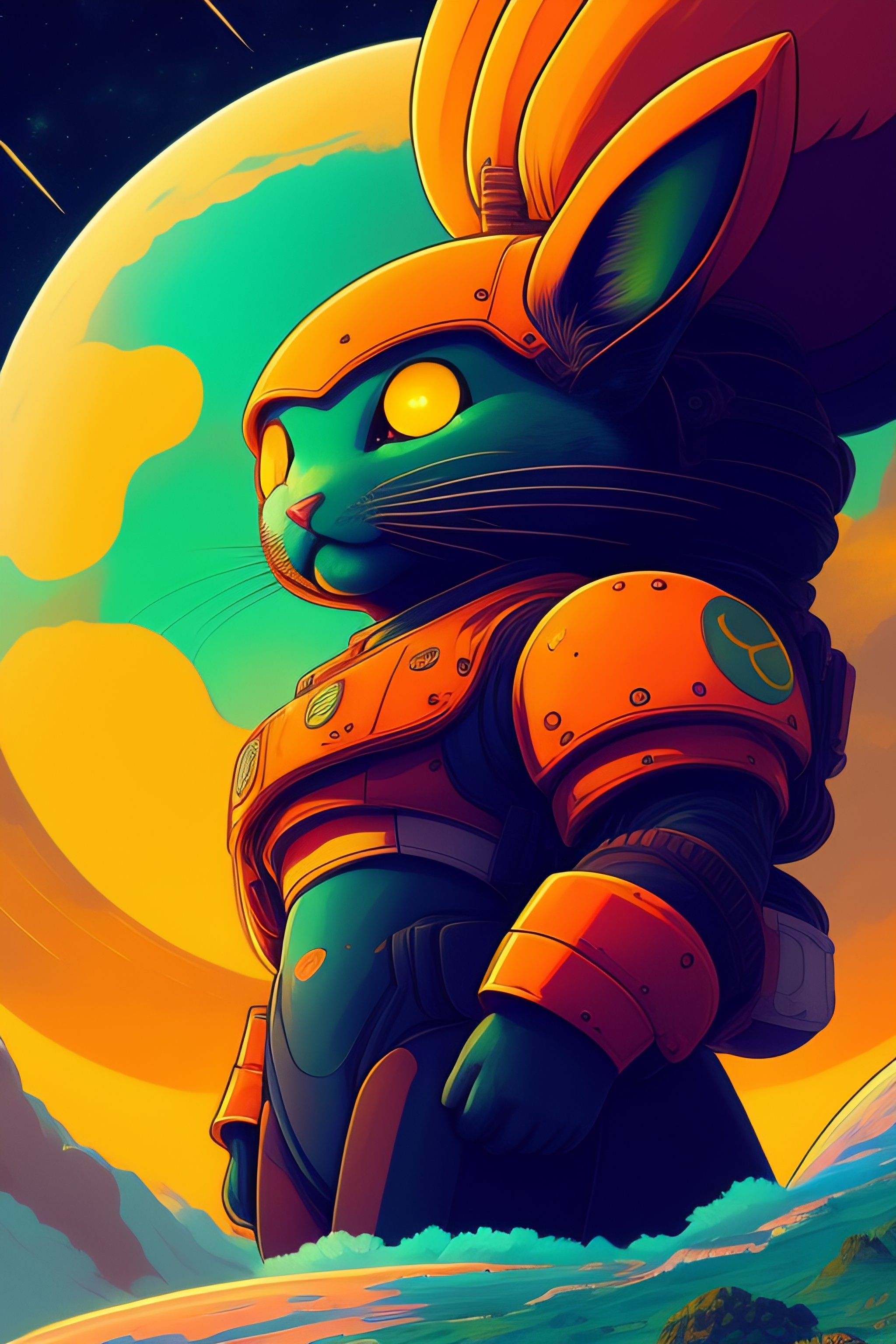 Lexica - Photo of fusion of a huge savage rabit monster with an alien ...